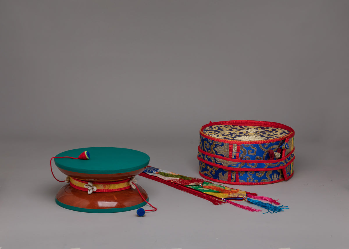 Tibetan Ritual Damaru Drum | A Sacred Tool for Meditation & Prayer