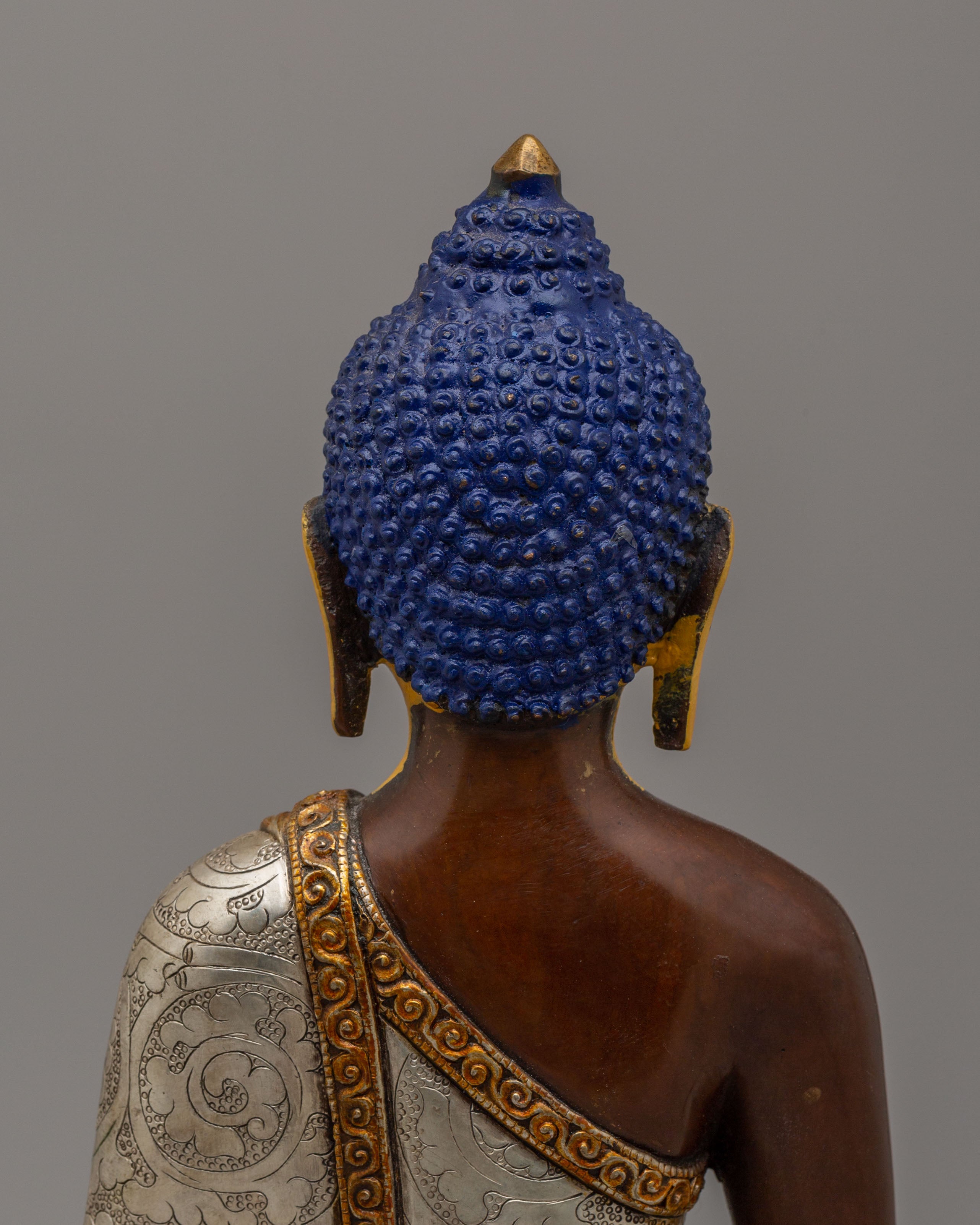 Handcrafted Traditional Shakyamuni Buddha Sculpture | Buddhist Altar Decor