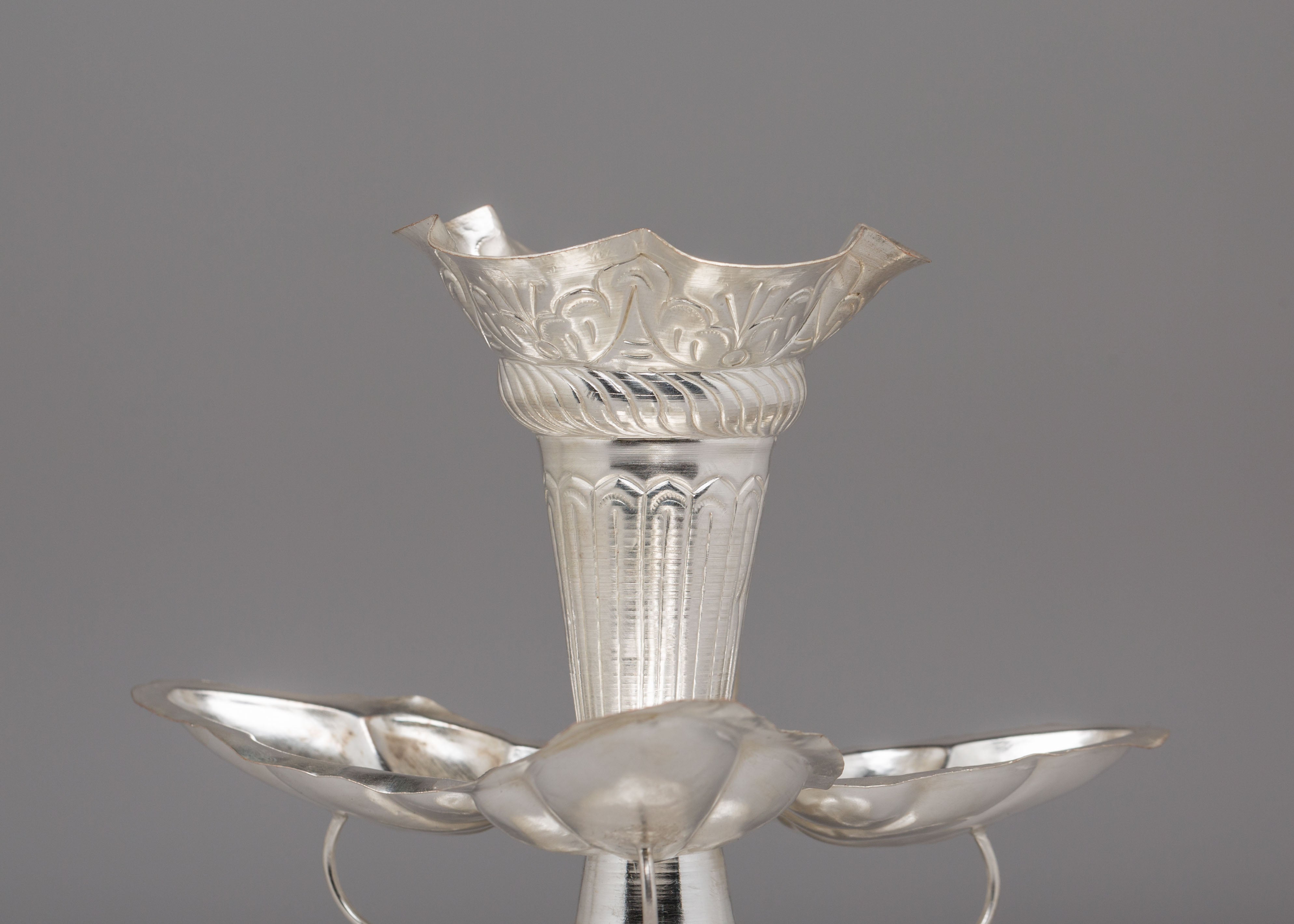Himalayan Altar Tikadani | Traditional Silver Puja Vessel