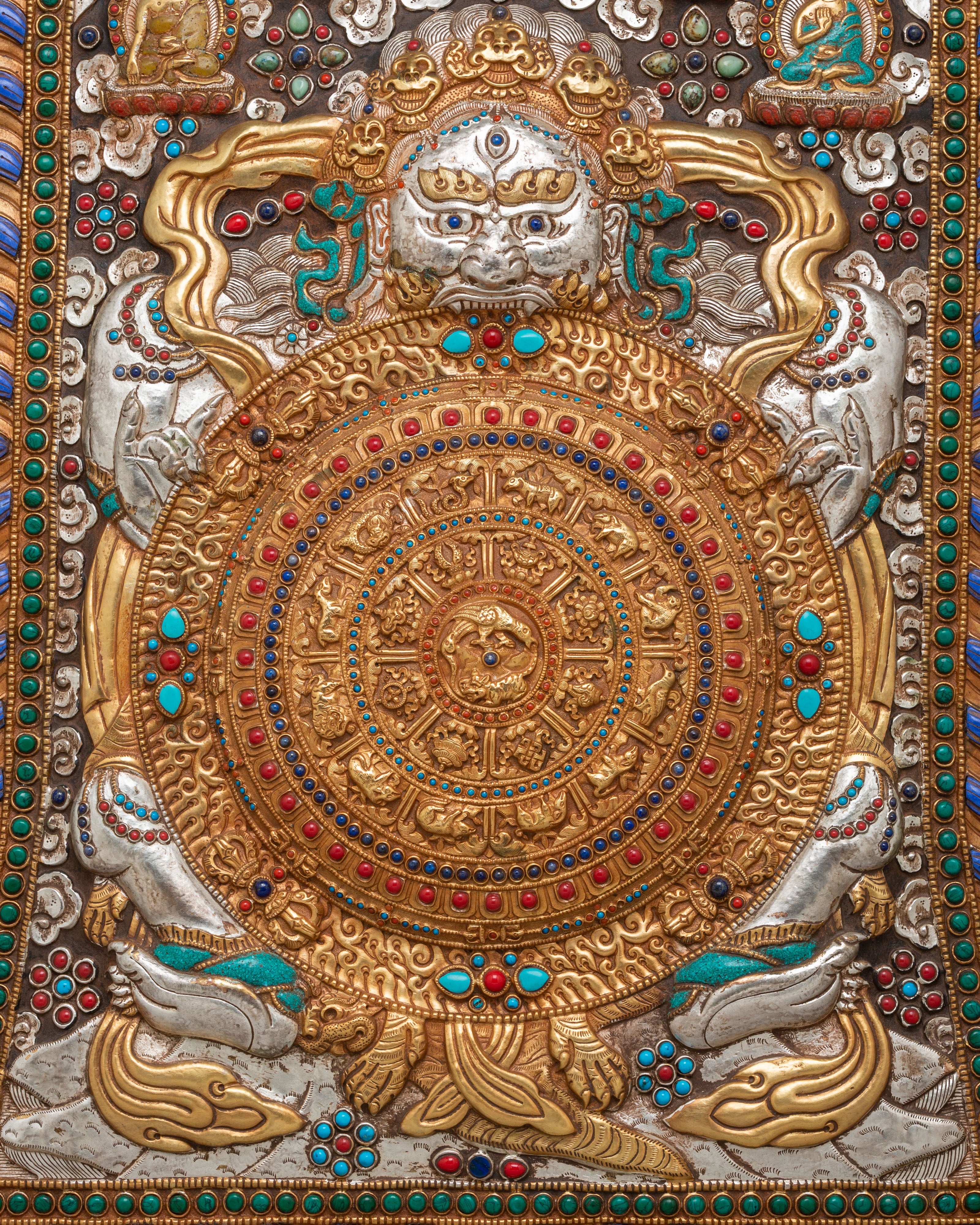 Wheel Of Life Metal Thangka | A Symbol of Impermanence and Spiritual Awakening