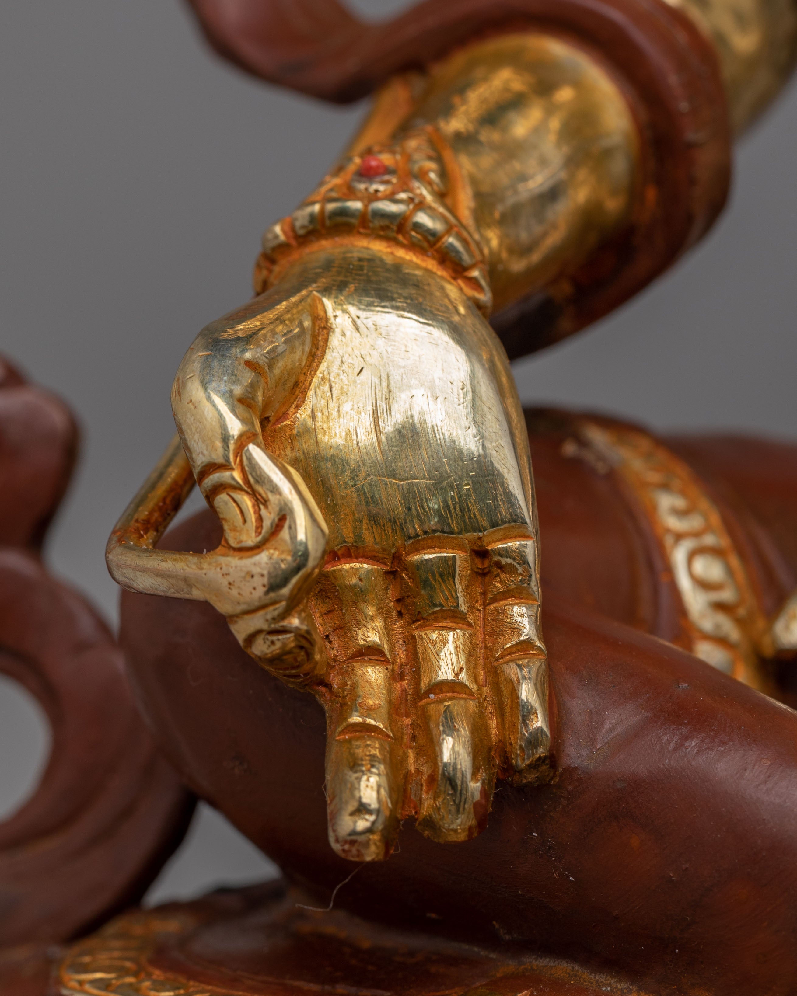 Sacred Green Tara Copper Statue | Himalayan Art