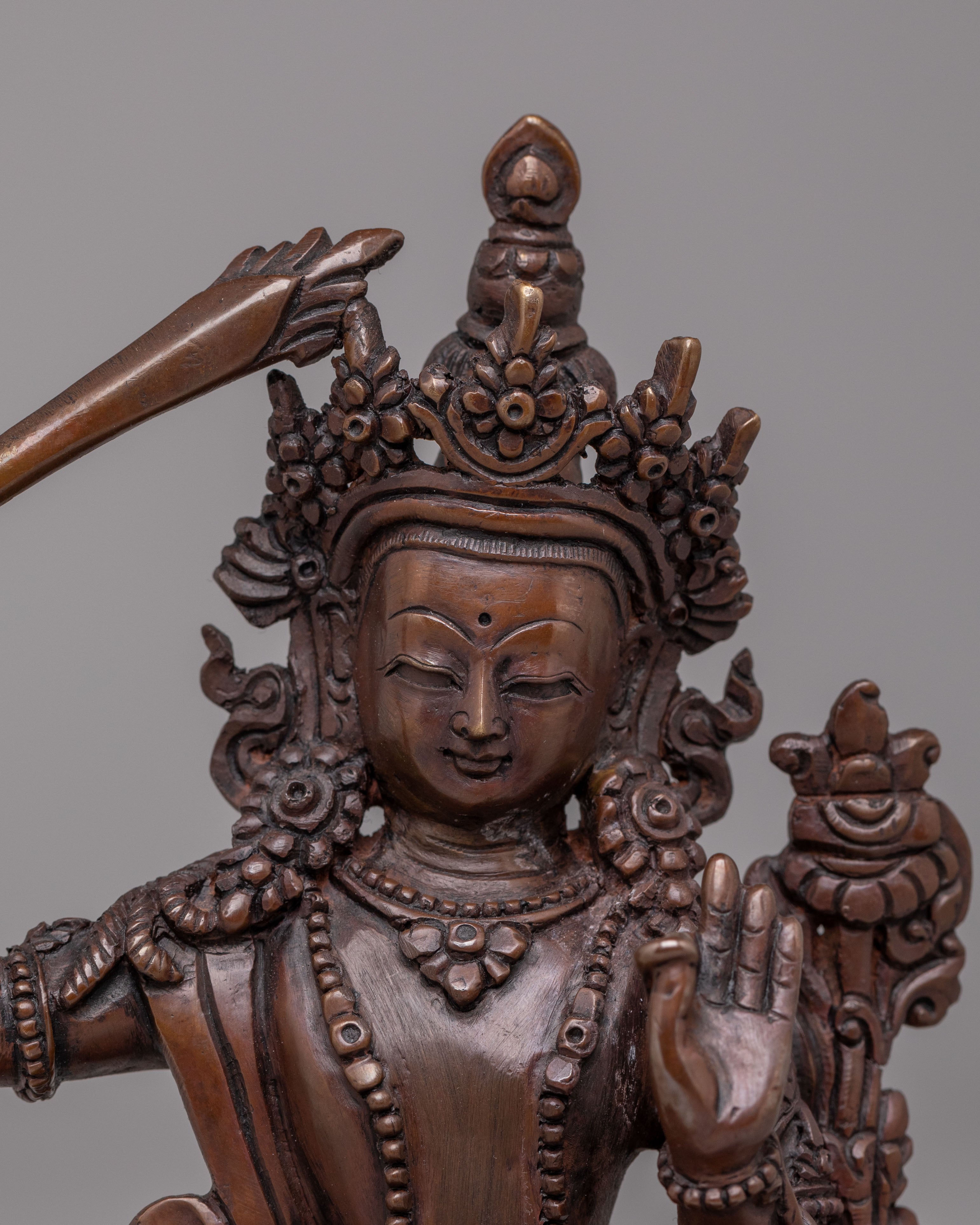 Himalayan Manjushri Deity Statue | Sacred Statue for Meditation and Rituals