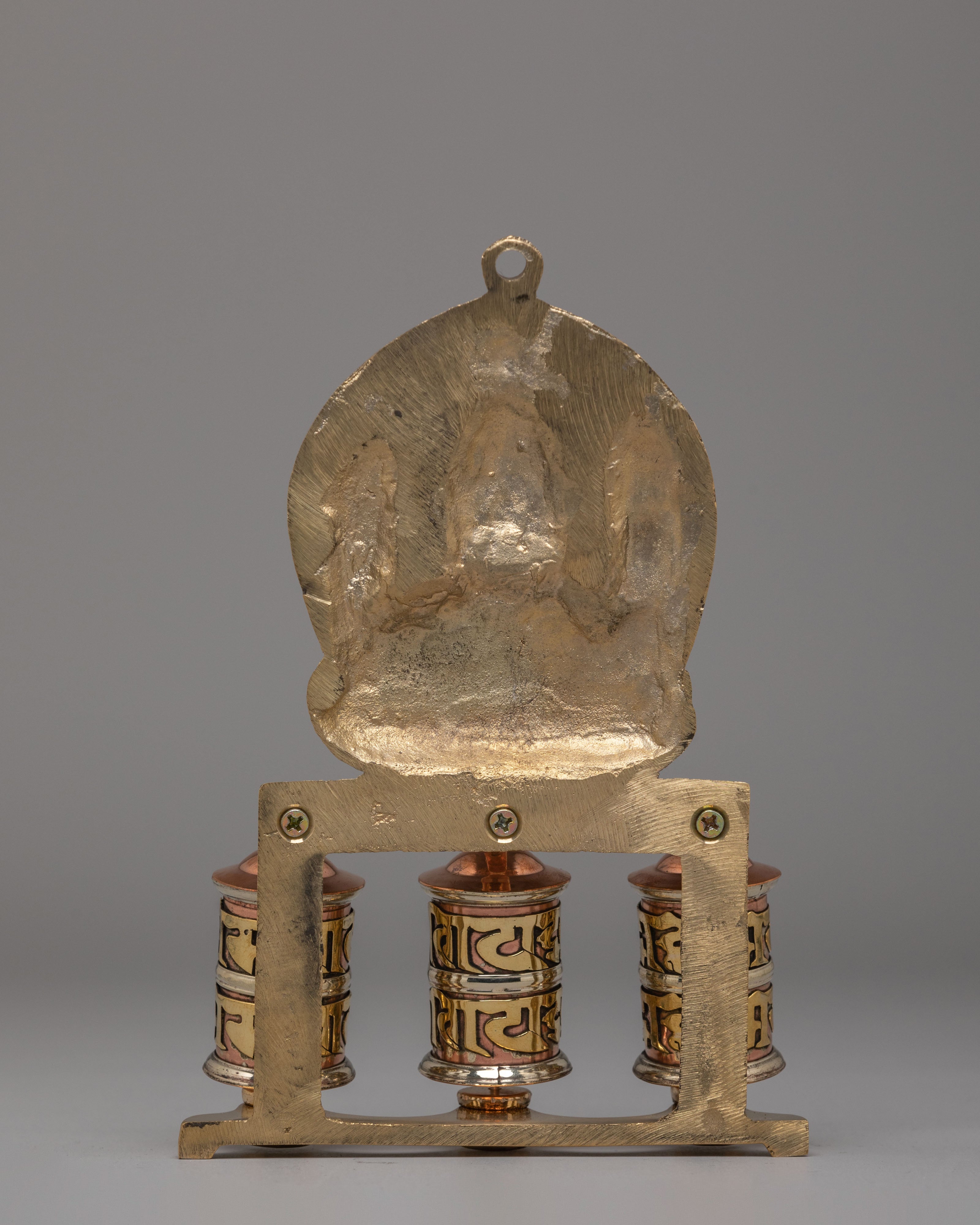 Handmade Stupa Prayer Wheel | Tibetan Buddhist Altar Decor