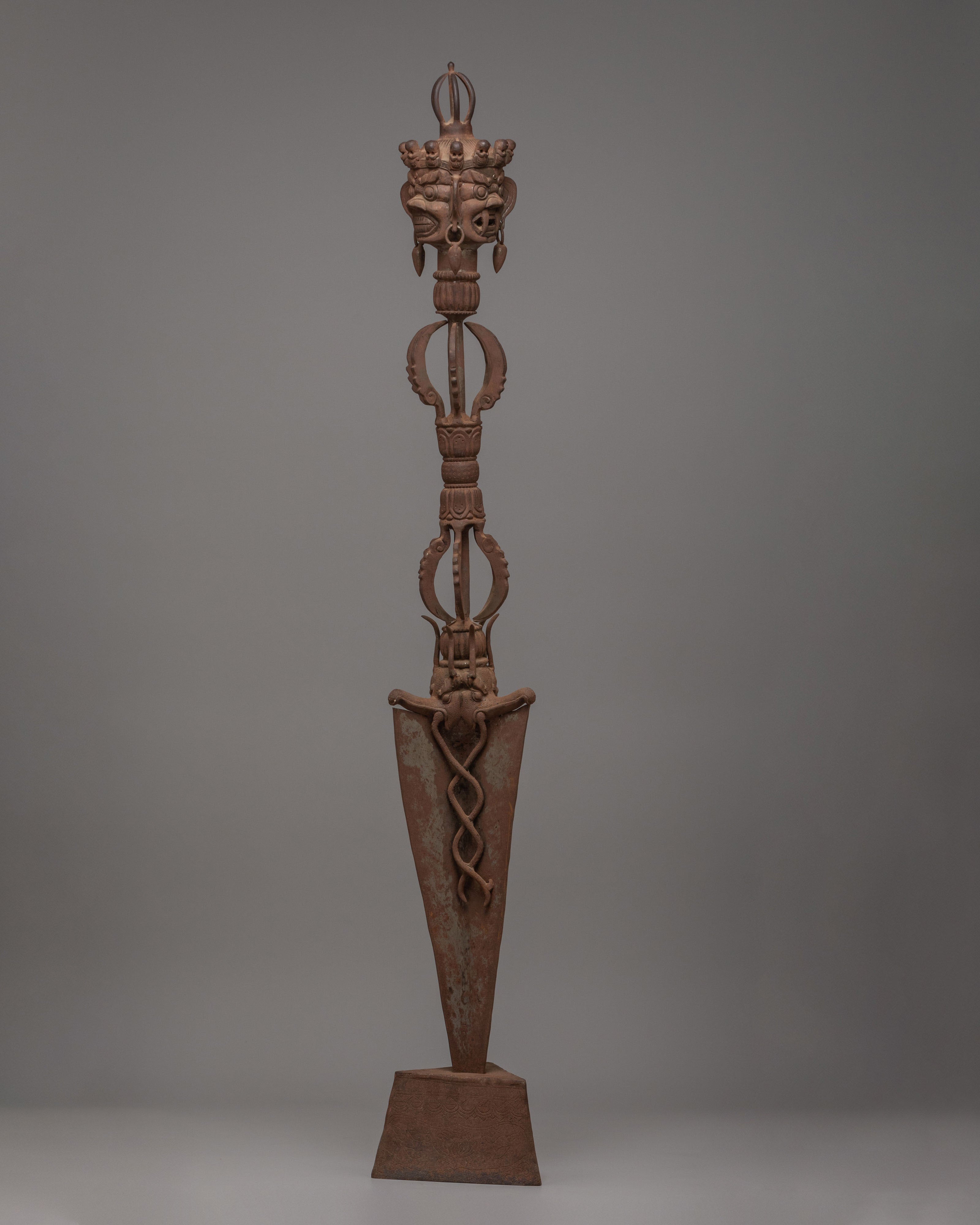 Spiritual Ritual Dagger Phurba | Traditional Tibetan Vajrayana Art