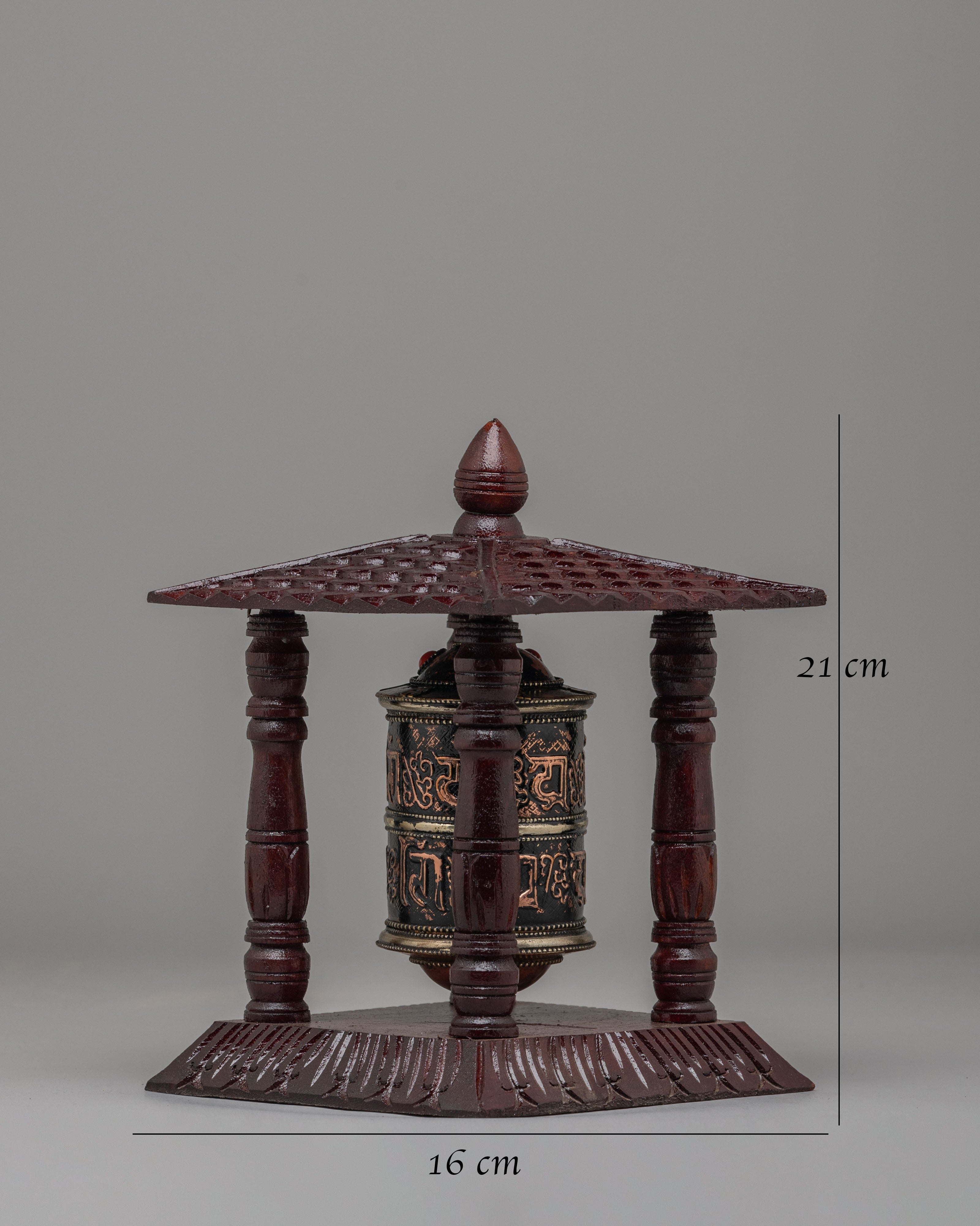 Buddhist Mani Wheel | Mantra Symbol for Wisdom, Compassion, and Spiritual Practice