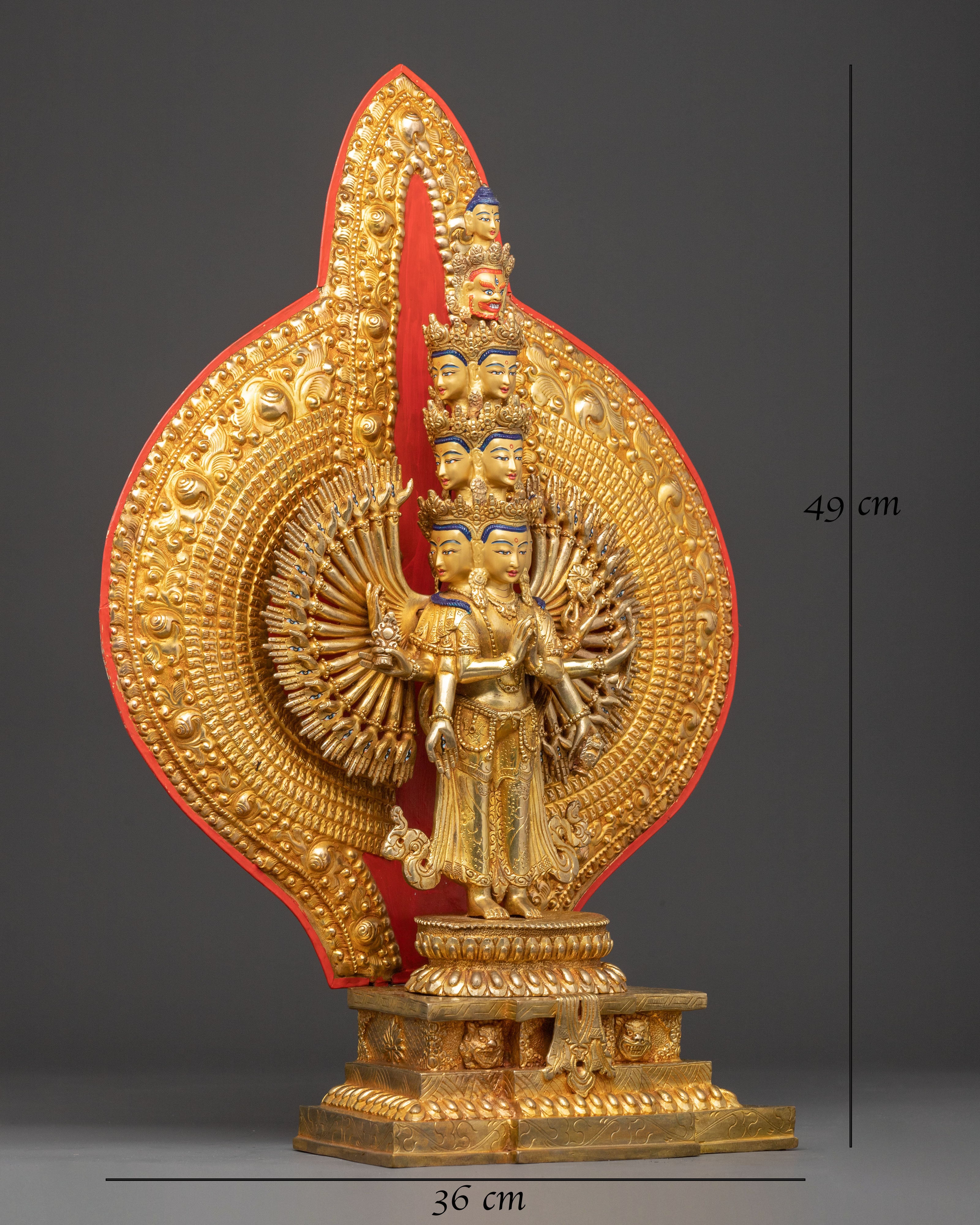 1000-Armed Avalokiteshvara Statue | Tibetan Artwork