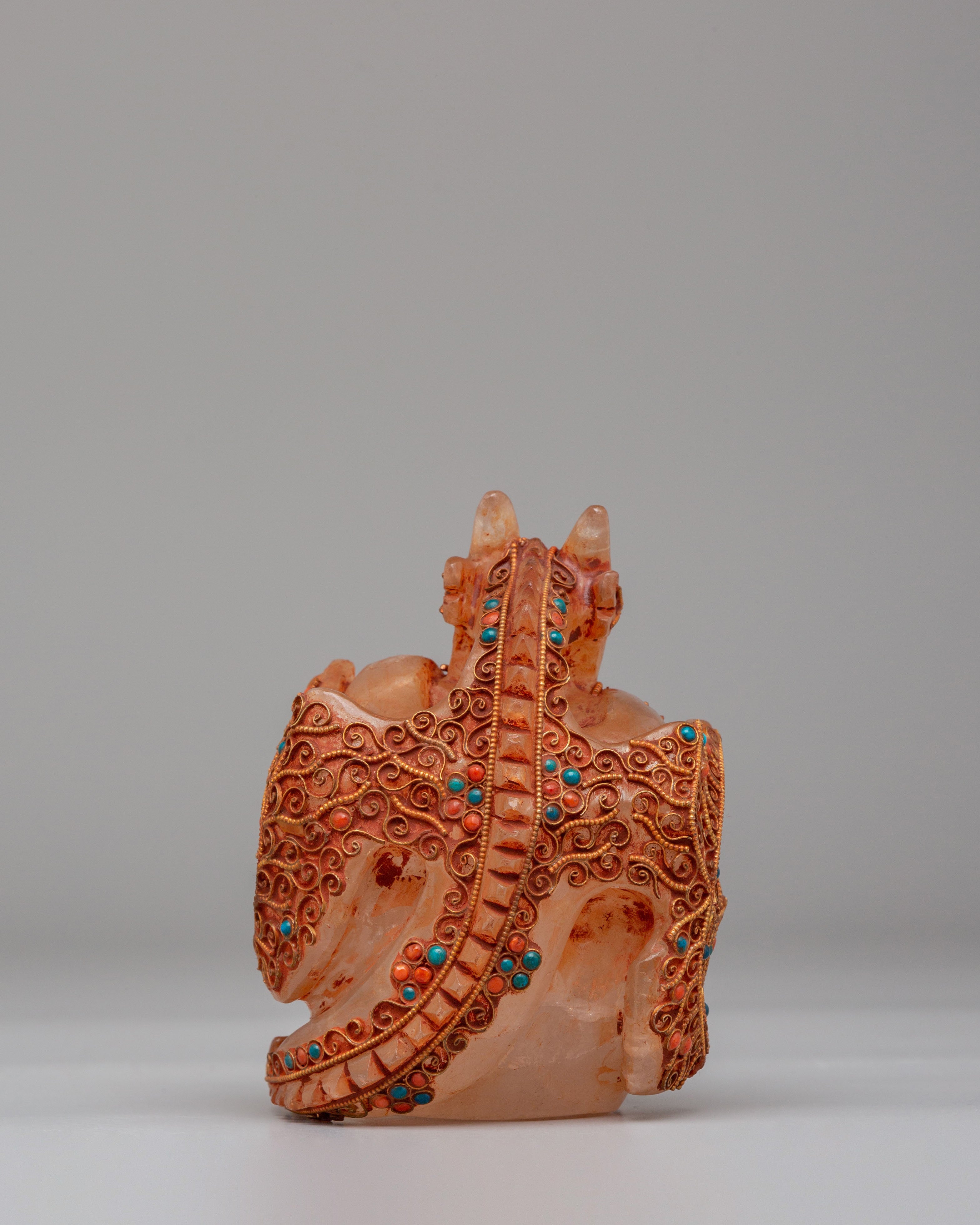 Himalayan Crystal Skull | Tibetan Buddhist Ritual Skull