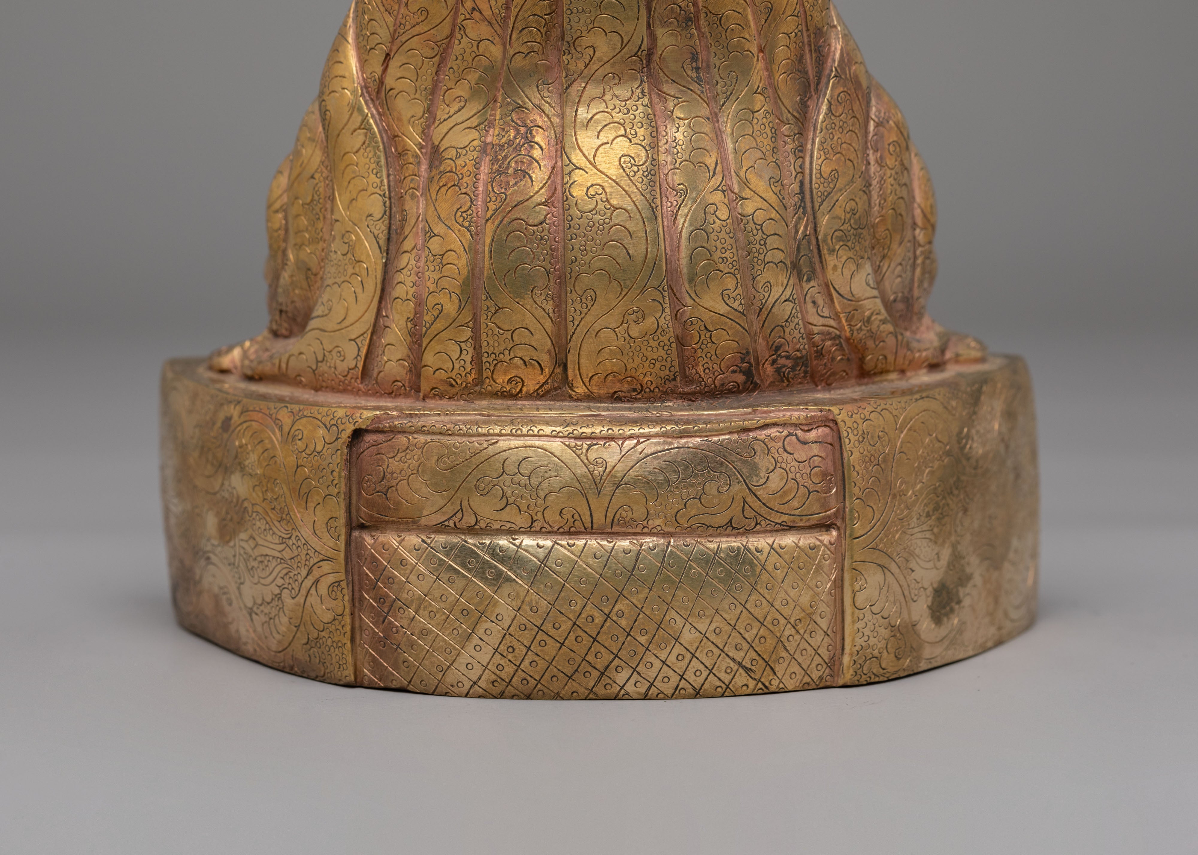 Handmade Marpha Statue | Buddhist Guru Altar Sculpture