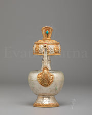 Handcrafted Tibetan Bhumba Ritual Vessel 