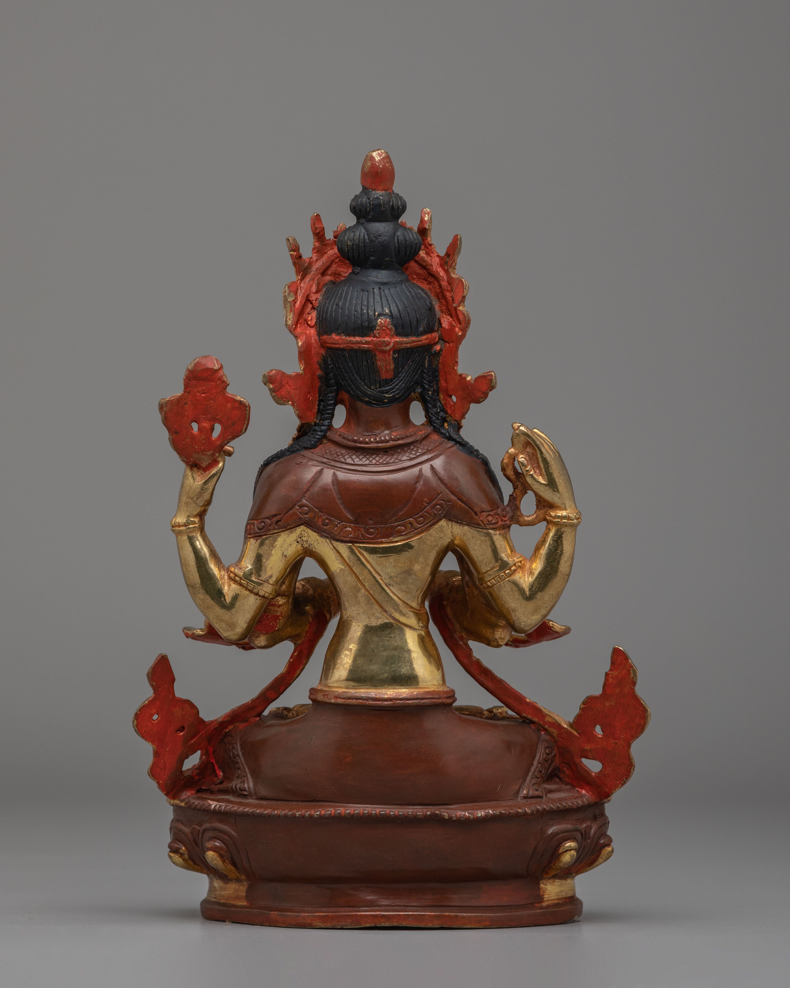 Handmade Chenrezig Deity Statue | Tibetan Bodhisattva of Compassion