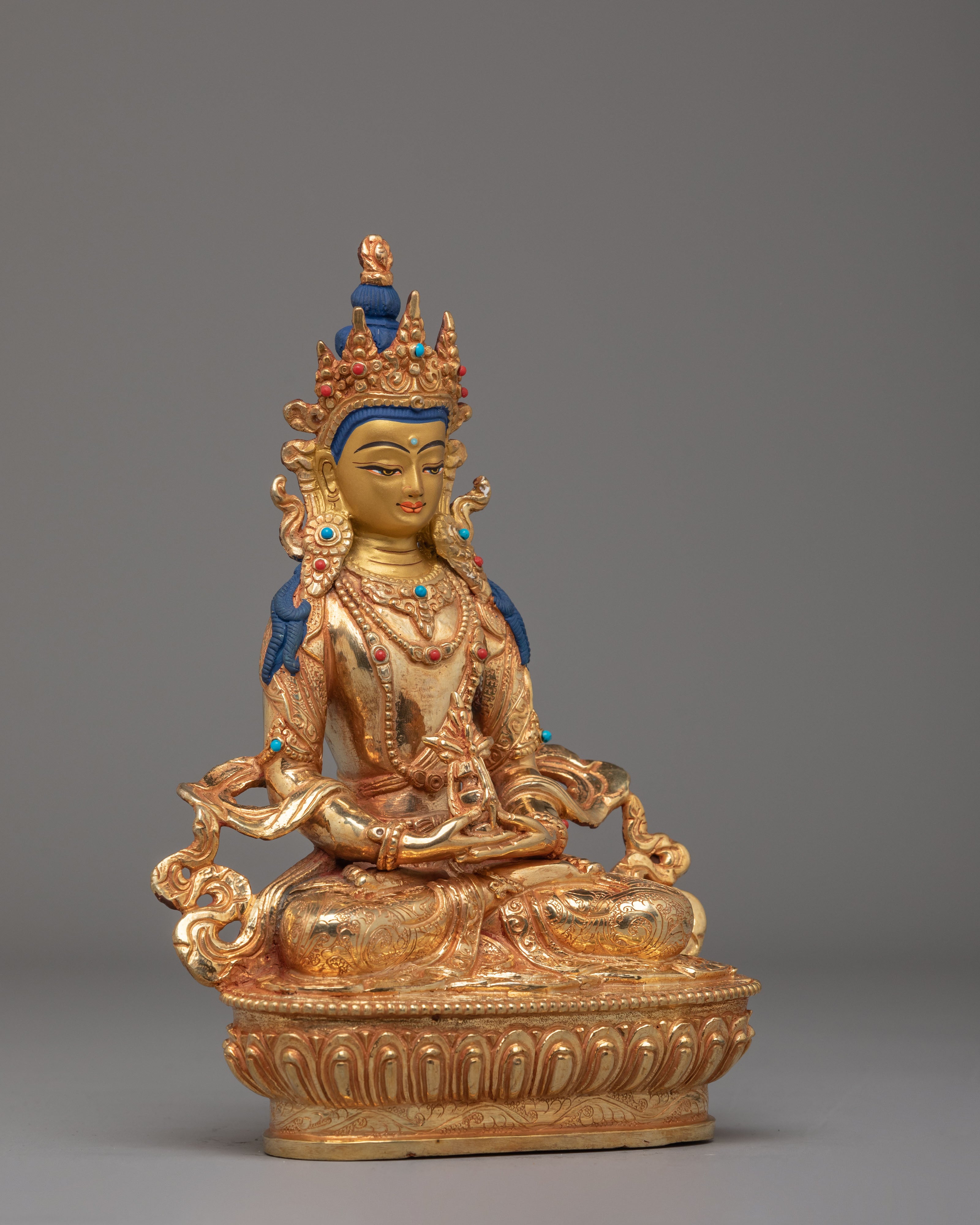 Long Life Amitayus Buddha Figure | Traditional Buddhist Artwork