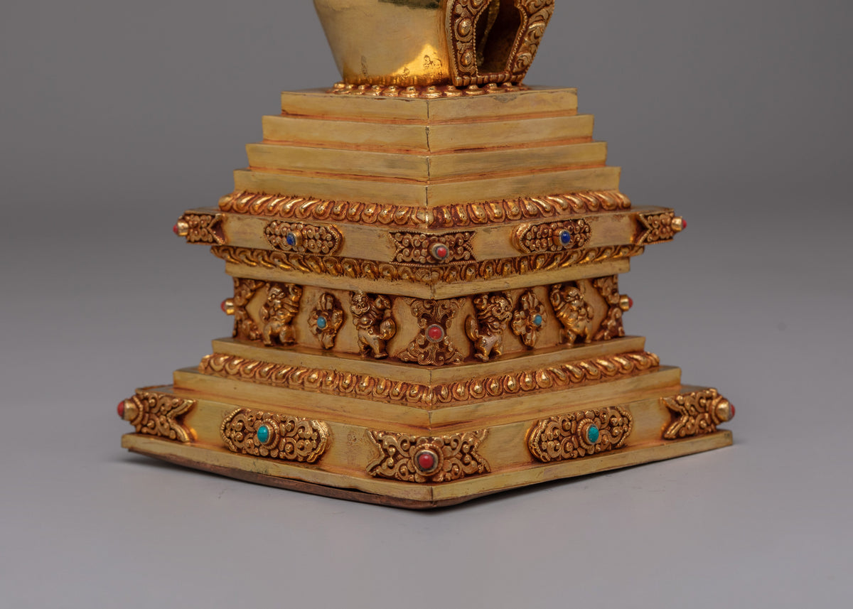 Spiritual Tibetan Stupa for Ceremonies | Stupa for Altar Decor
