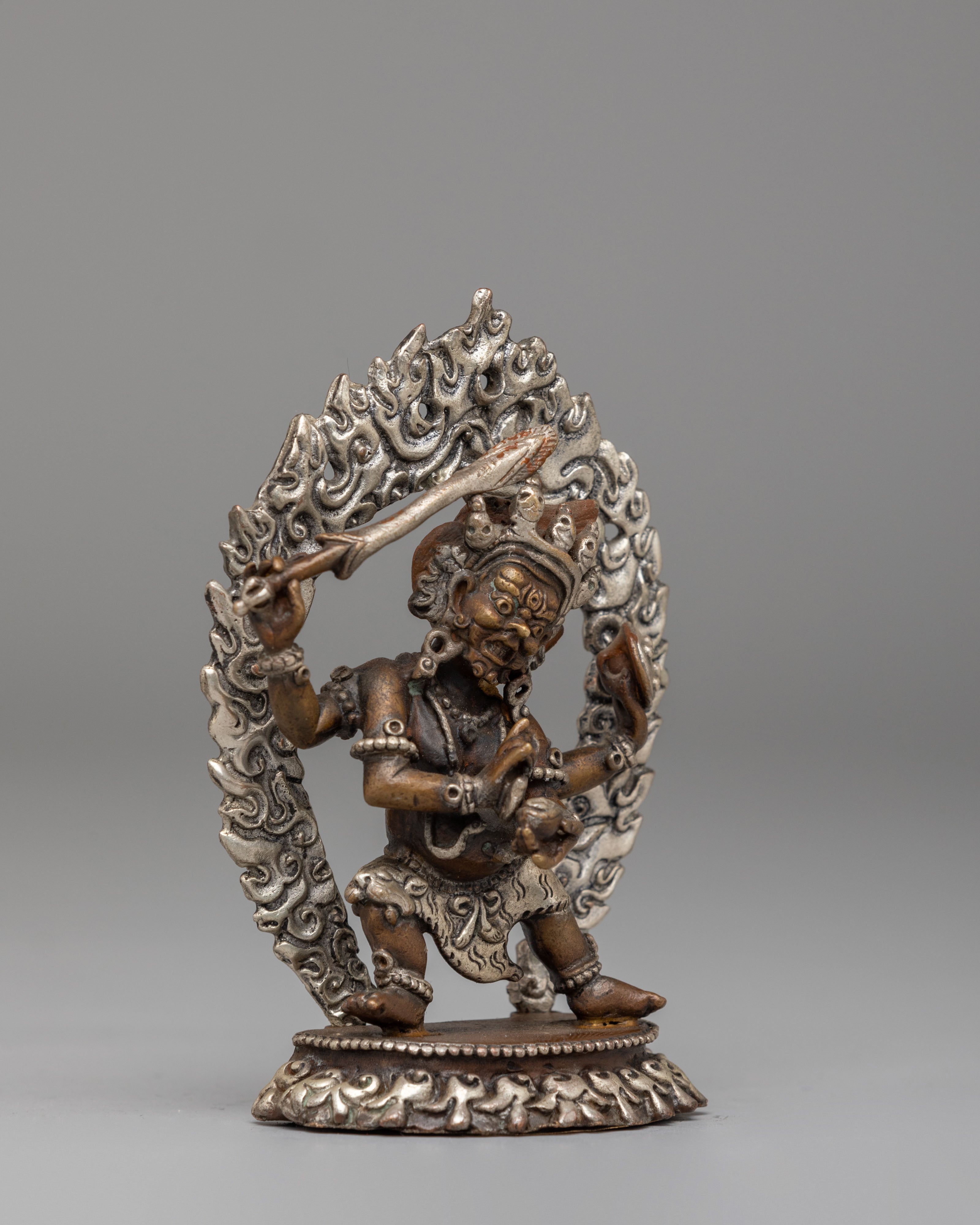 Mahakala Handcrafted Statue | Tibetan Protector Deity Sculpture