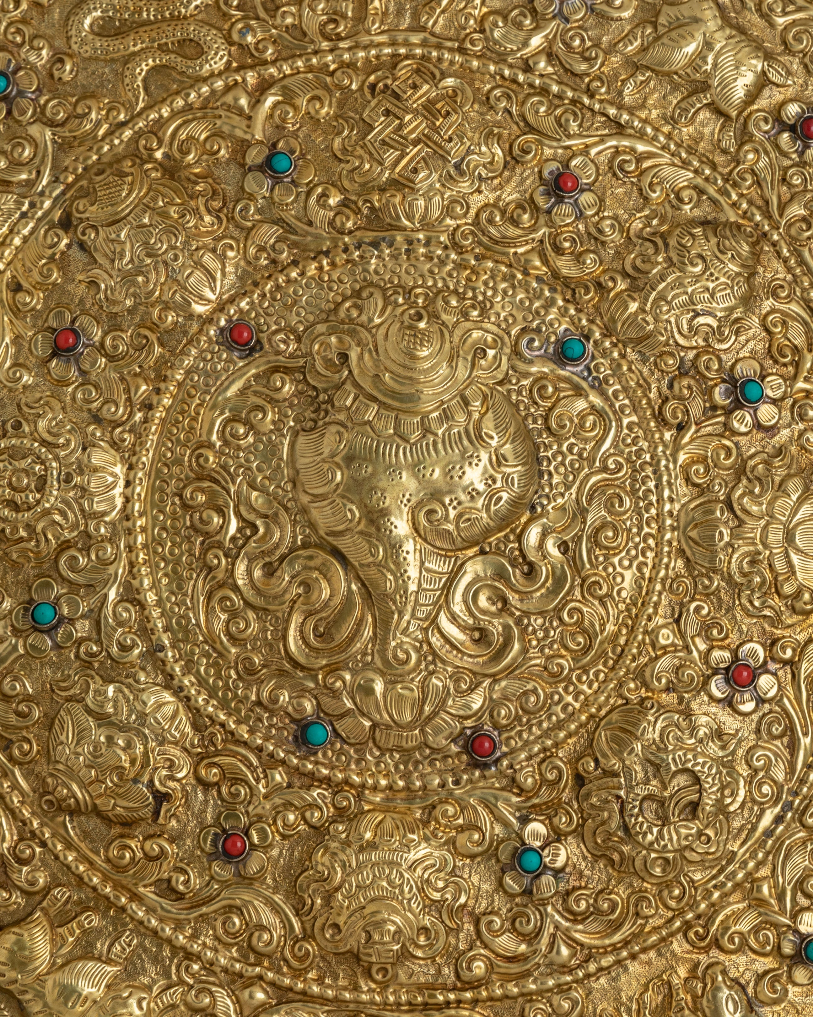 Brass Conch Mandala Wall Hanging | Spiritual Home Decor