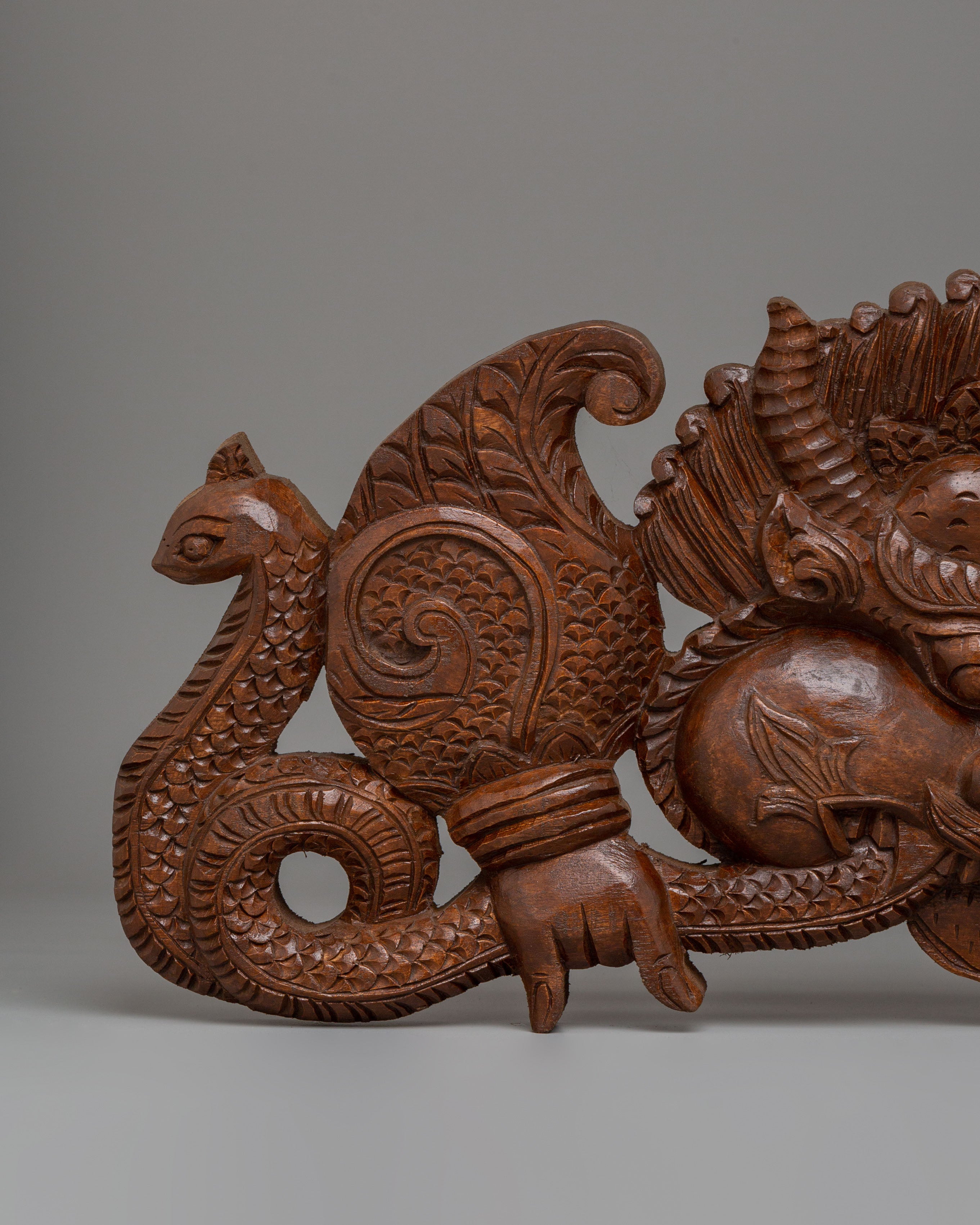 Traditional Kritimukha Wall Hanging | Handcrafted Wooden Design