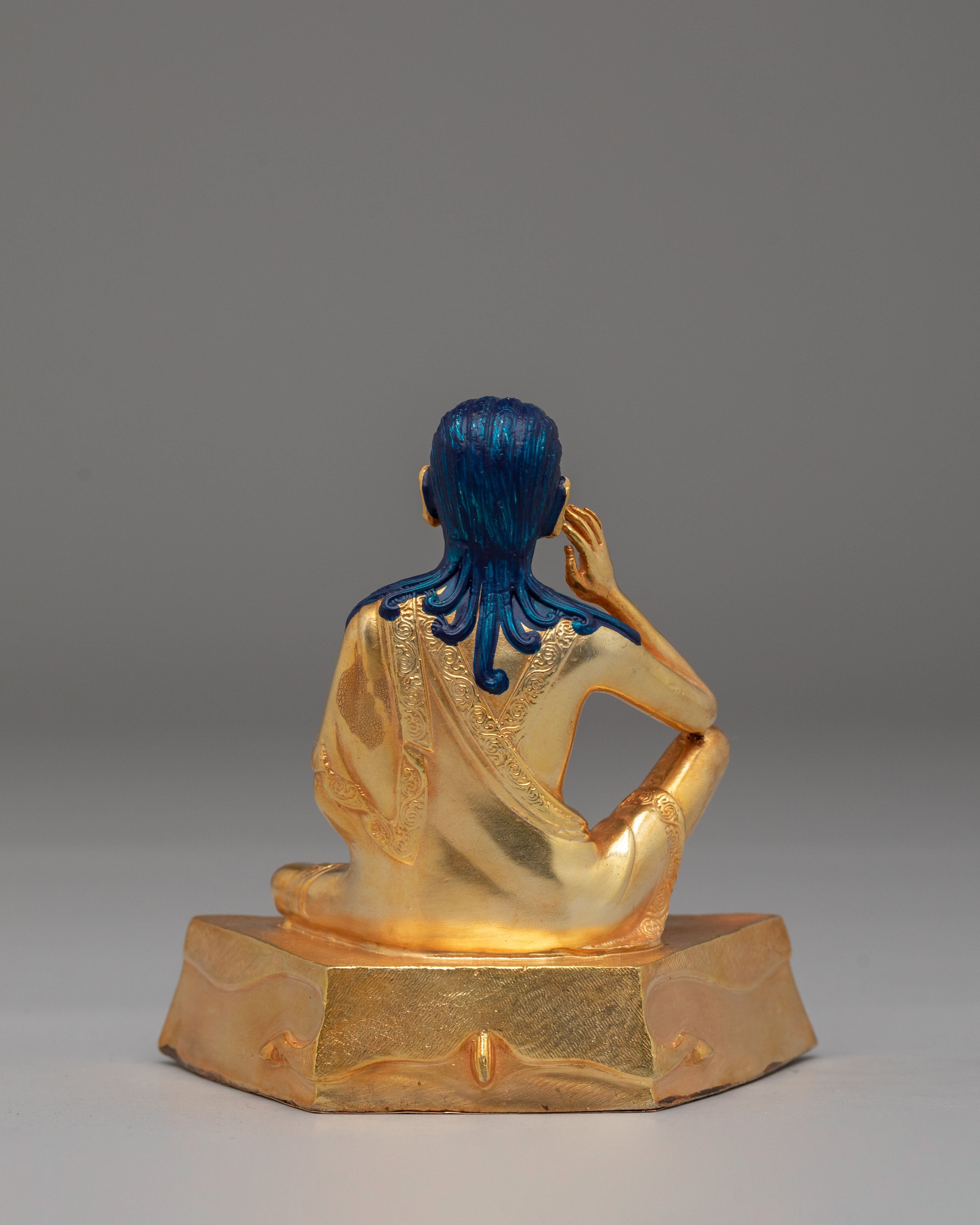 Buddhist Milarepa Handcrafted Statue | Tibetan Meditation Decor