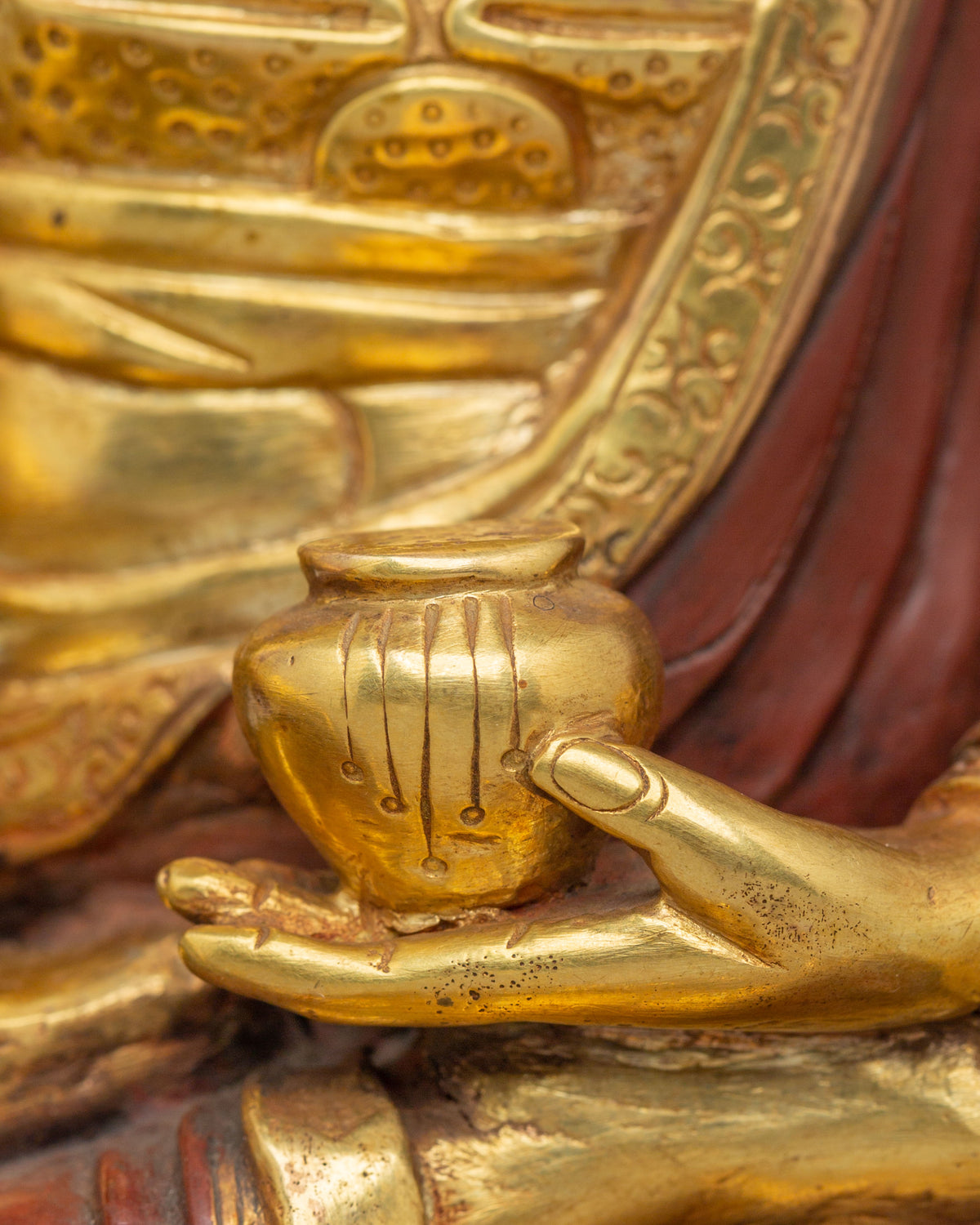 Handmade Buddhist Master Statue | Tibetan Artwork