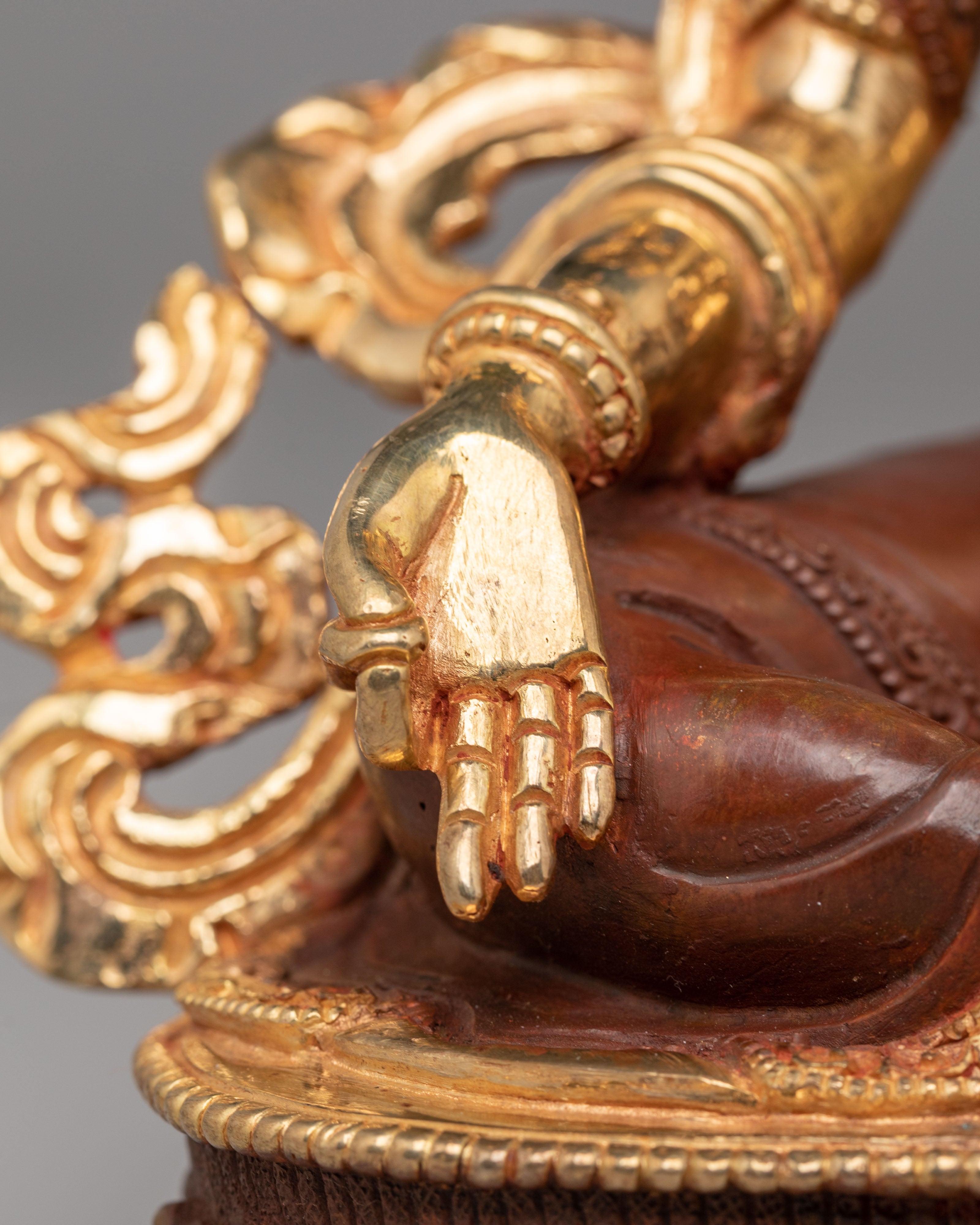 Mother of Liberation Green Tara Sculpture | 24K Gold Plated Statue