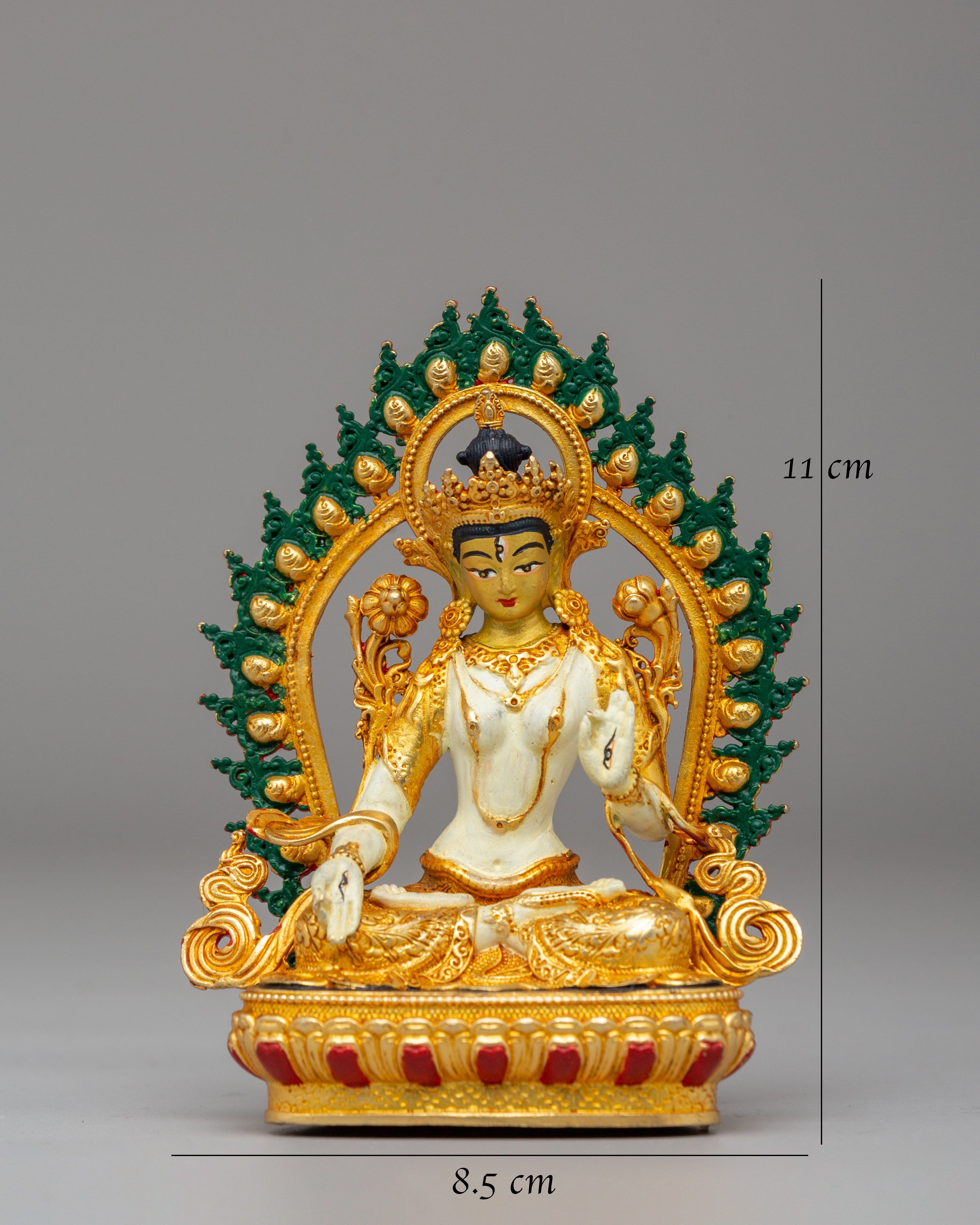 Traditional White Tara Deity Statue | Goddess of Compassion