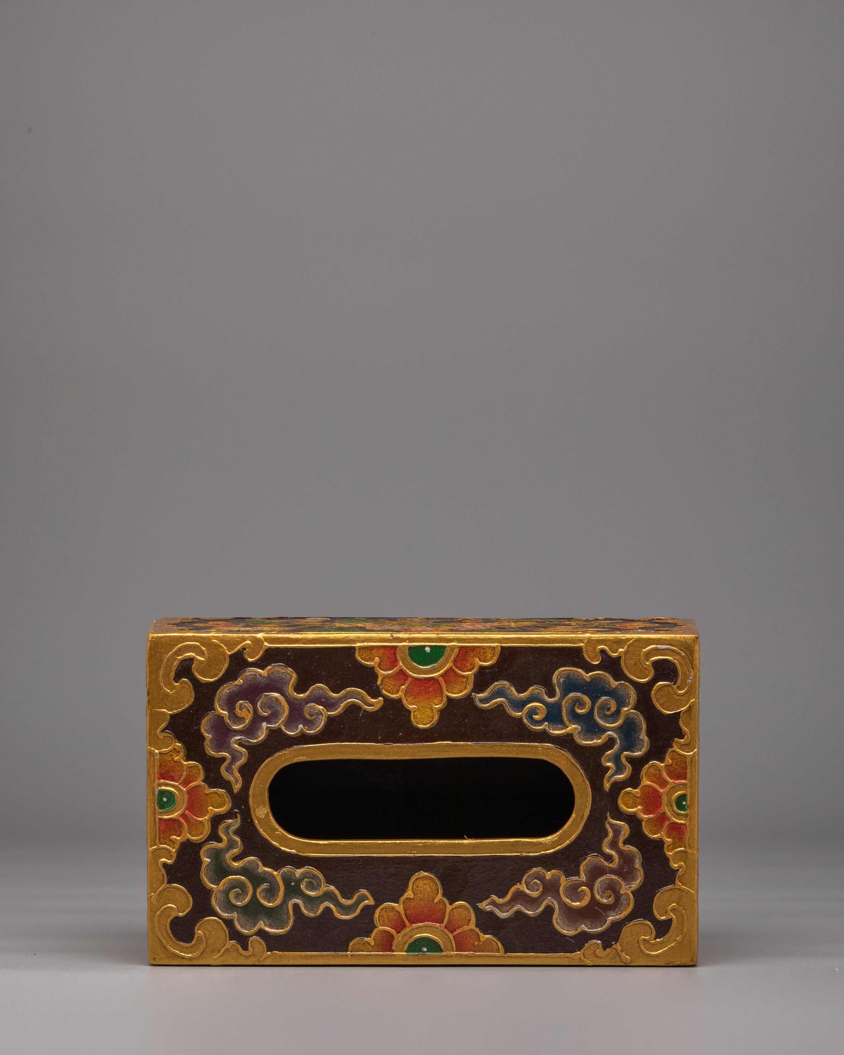 Himalayan Tissue Holder |  Floral Motif Tissue Box