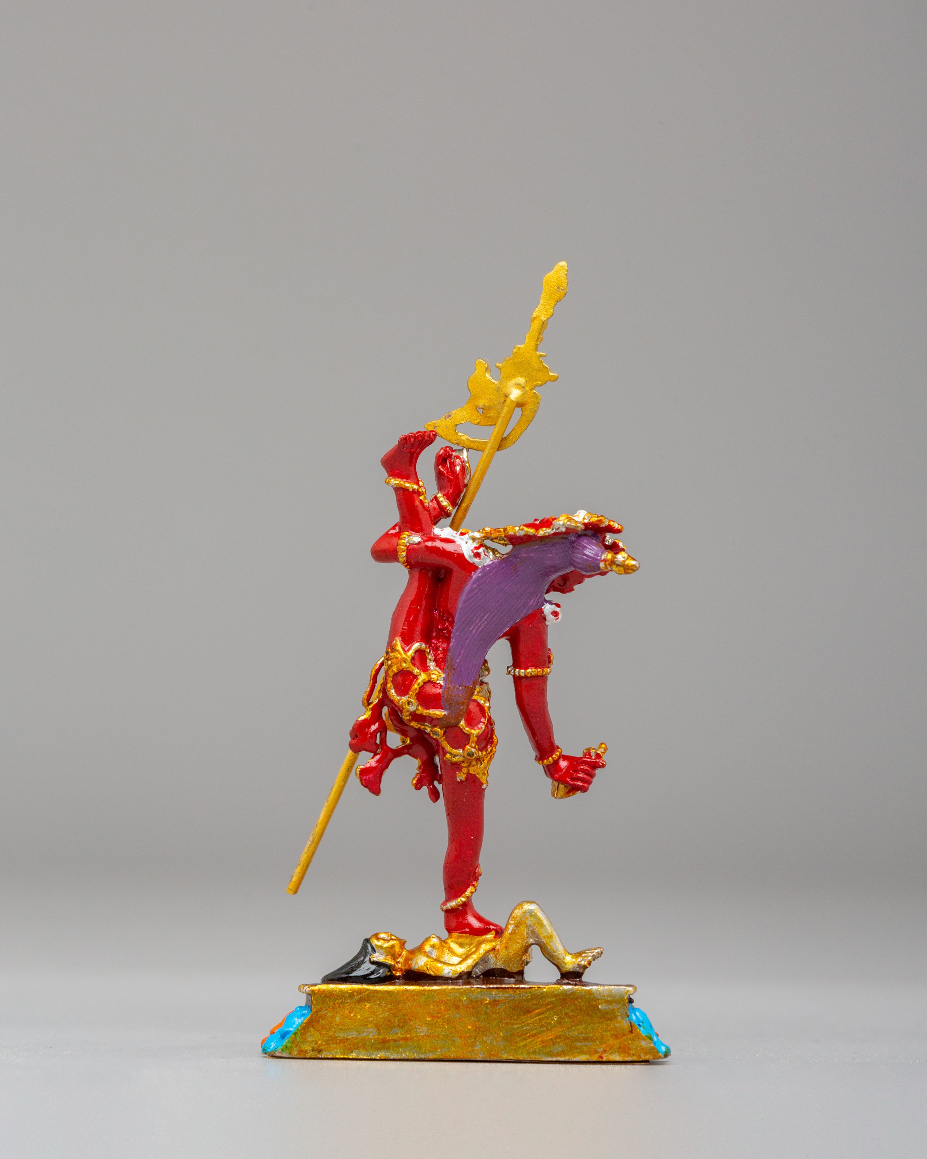 Handcrafted Flying Vajrayogini Sculpture | Hand Painted Buddhist Dakini