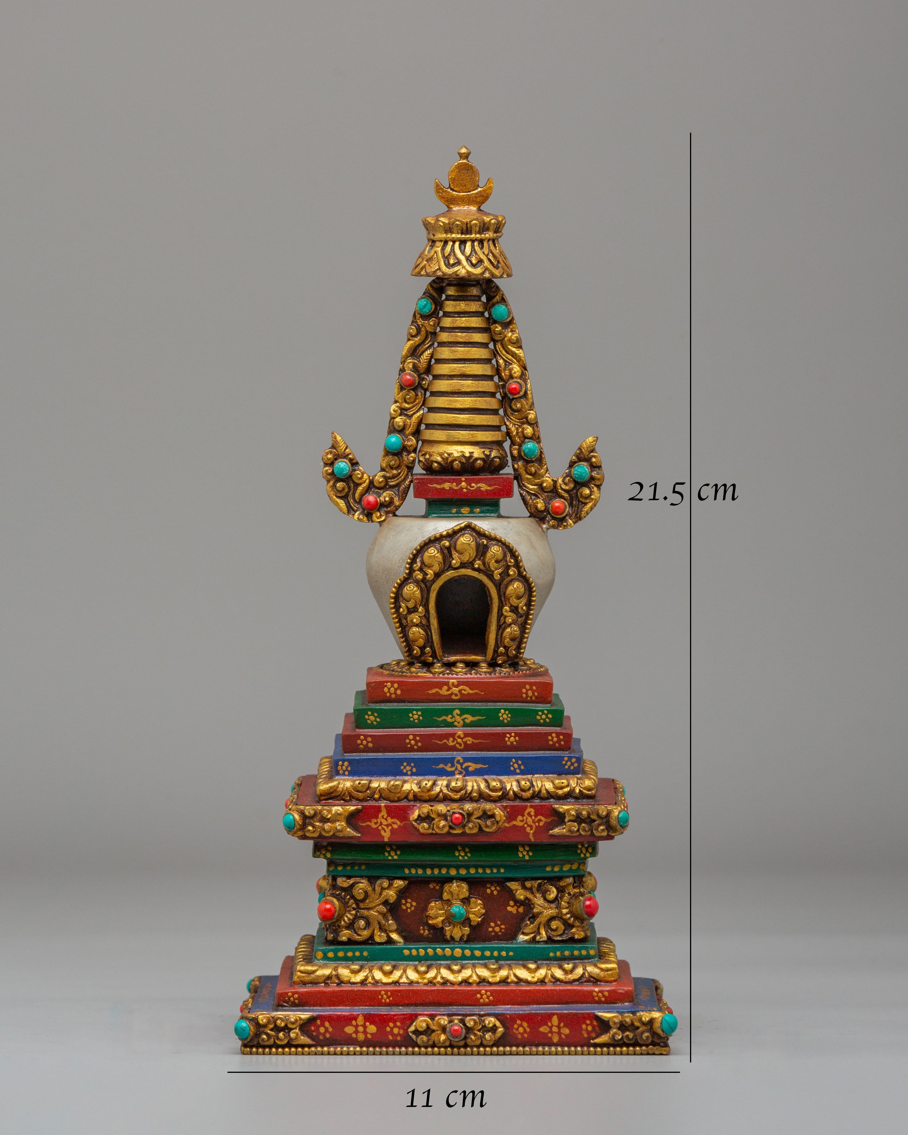 Spiritual Enlightenment Chorten | Handcrafted Tibetan Buddhist Stupa