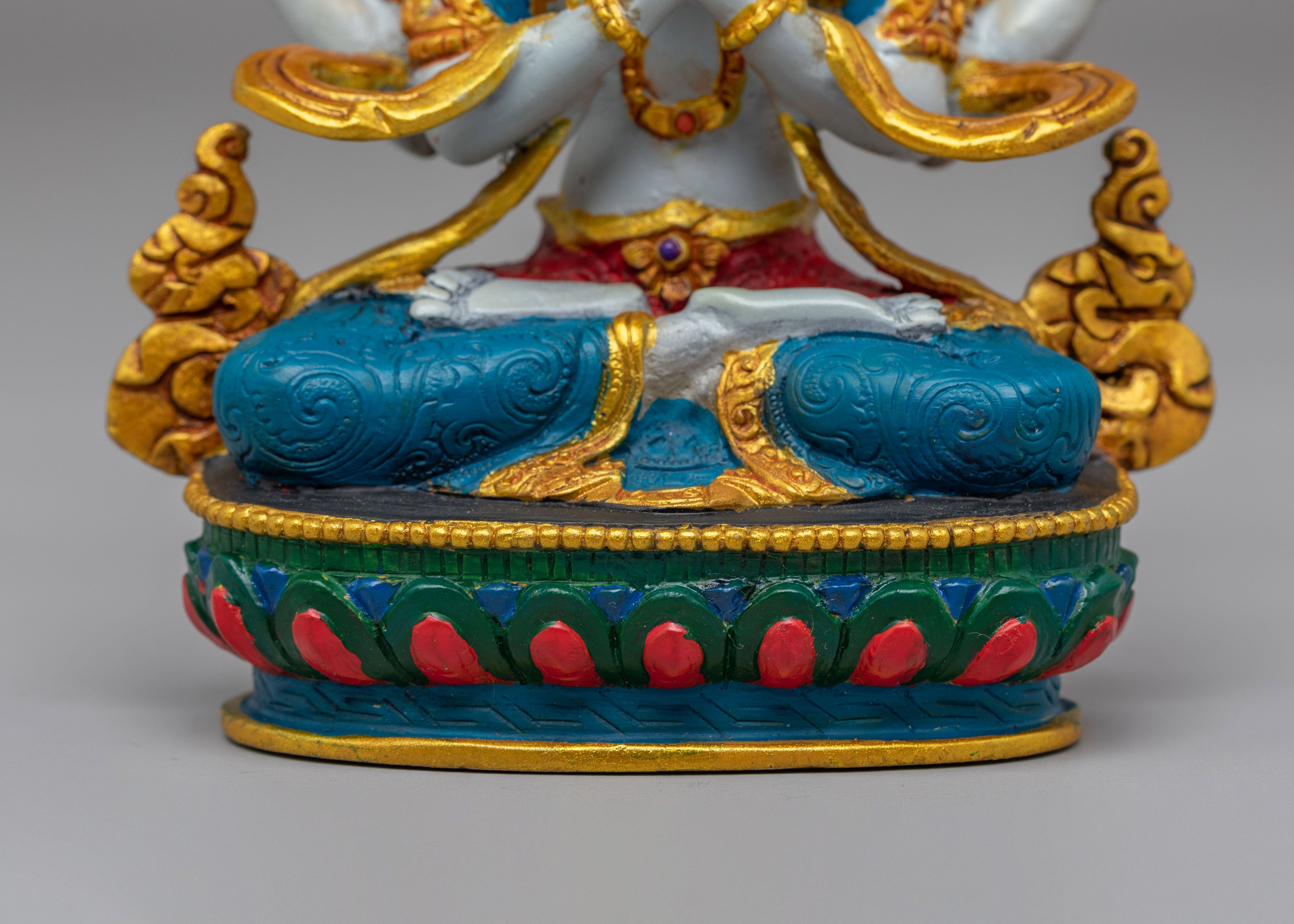 Sacred Chenrezig Meditation Statue | Tibetan Bodhisattva of Compassion