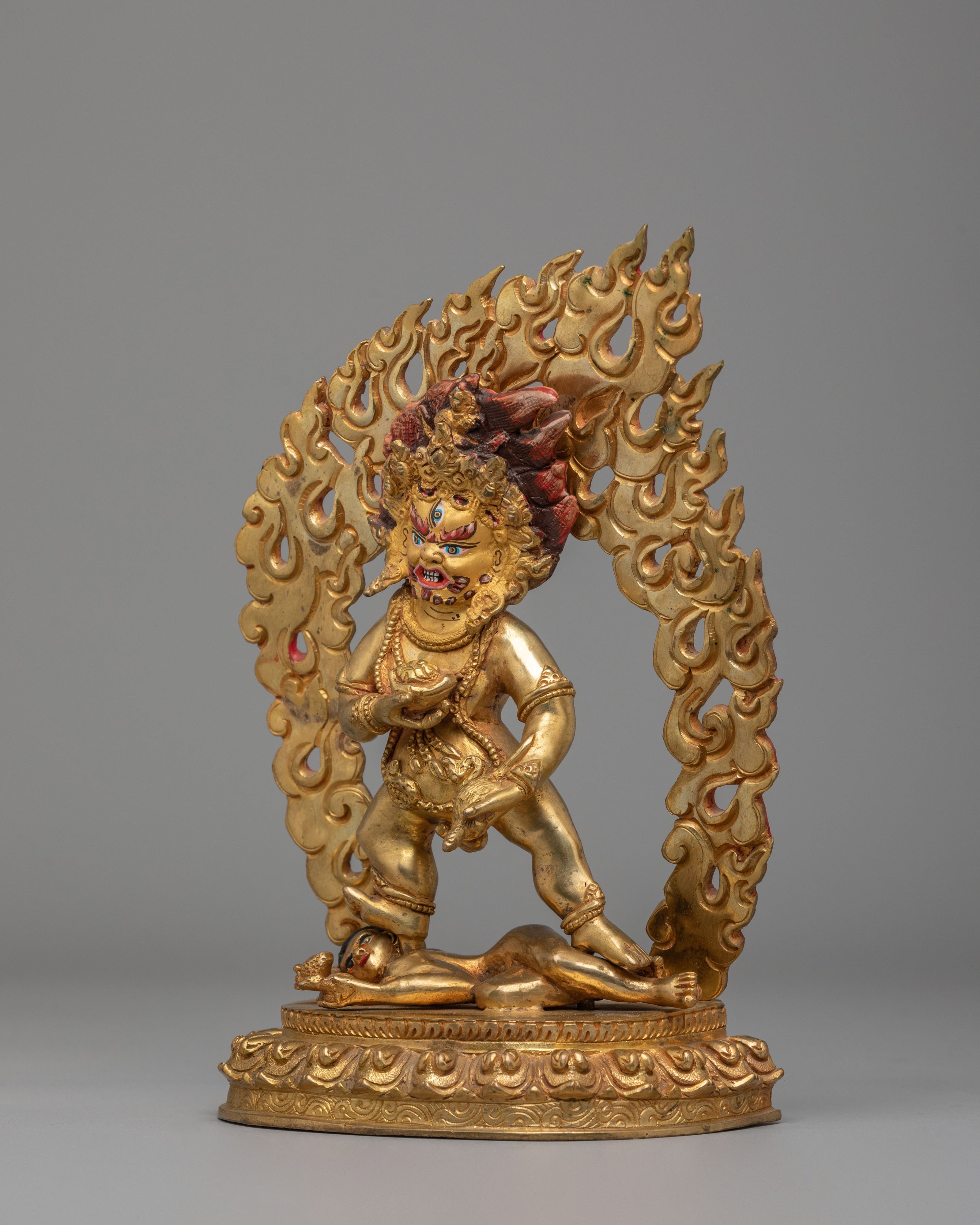 Tibetan Black Dzambhala Deity Statue | Symbol of Wealth and Prosperity
