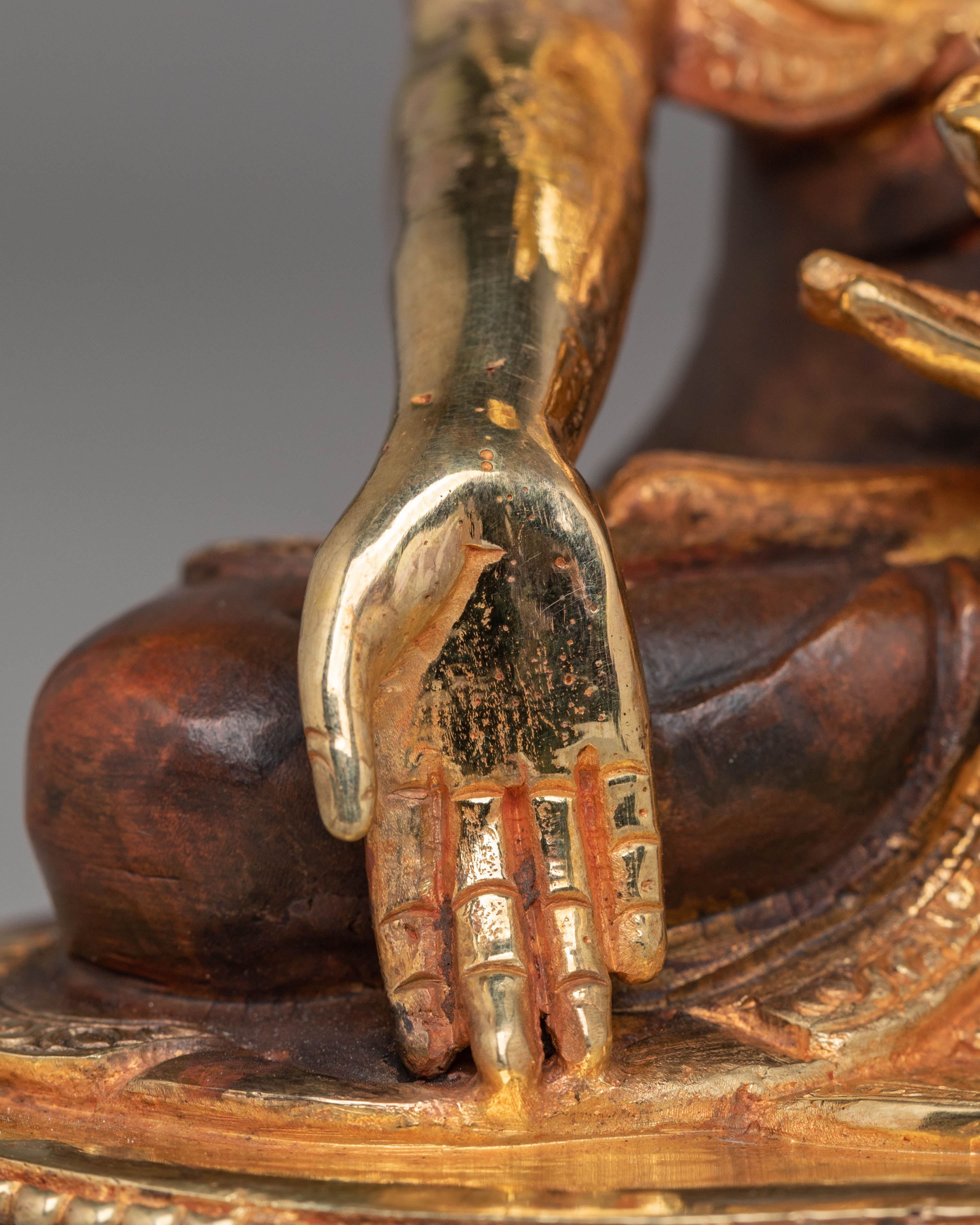 Handcrafted Ratnasambhava Statue for Decor | Buddhist Sculpture