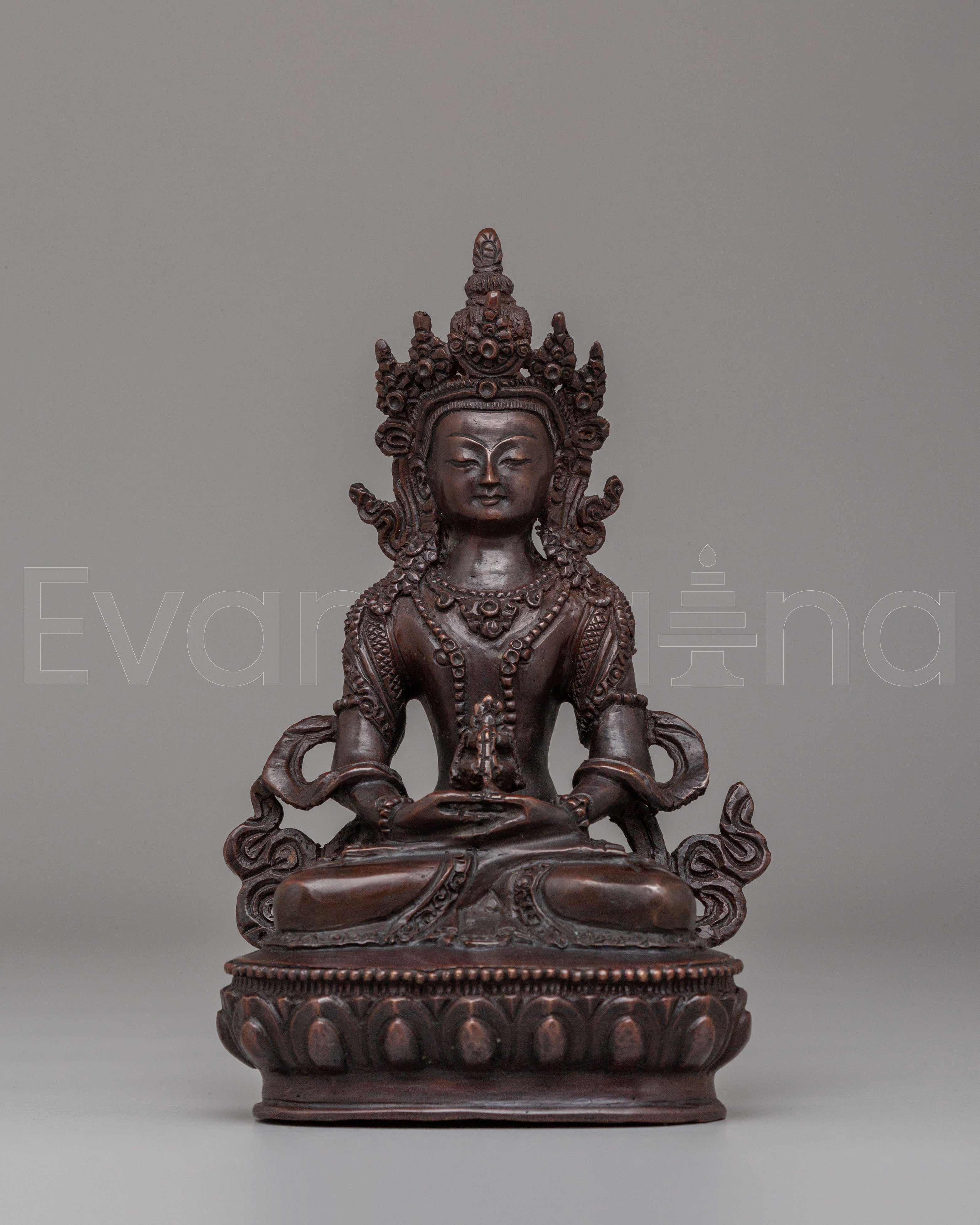 Tibetan Amitayus Deity Statue | Buddha of Infinite Life