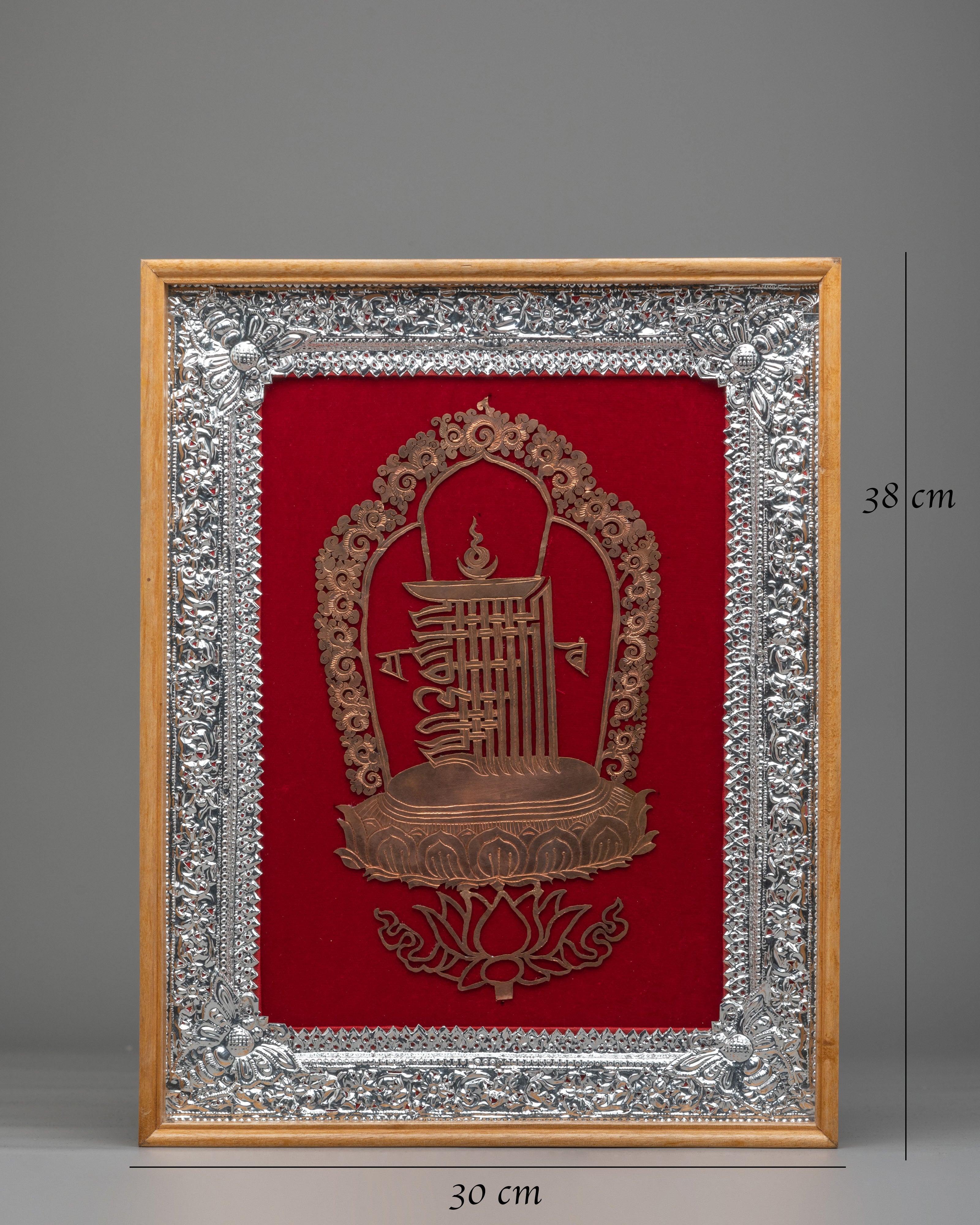 Kalachakra Wall Hanging in Frame | Tibetan Artwork for Meditation