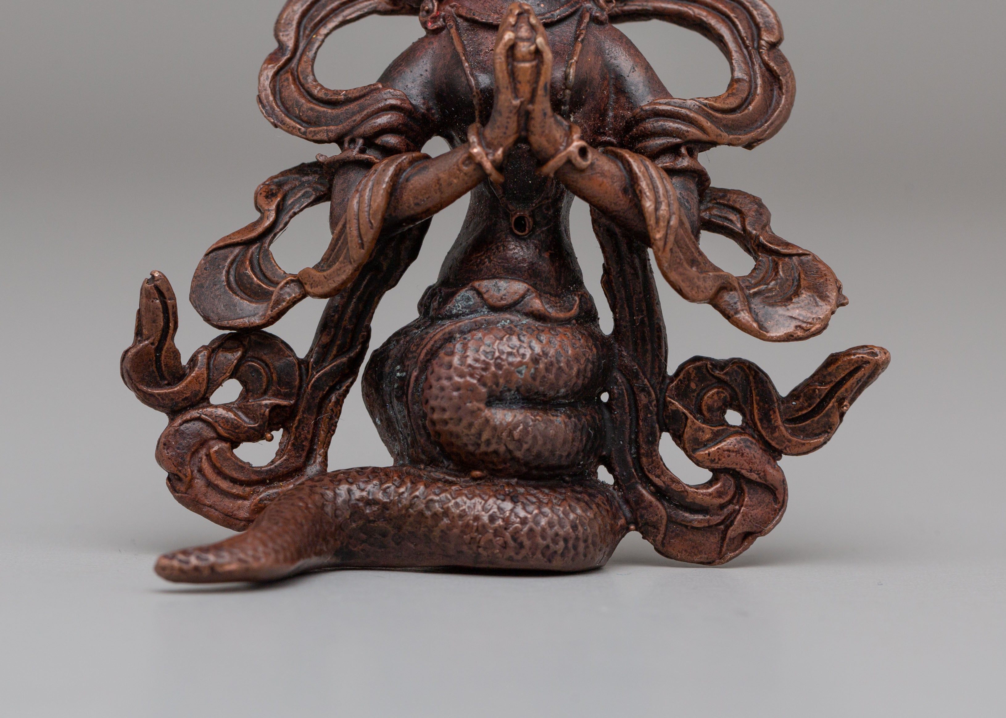 Nagkanya Goddess Statue | Copper Tibetan Deity Figurine