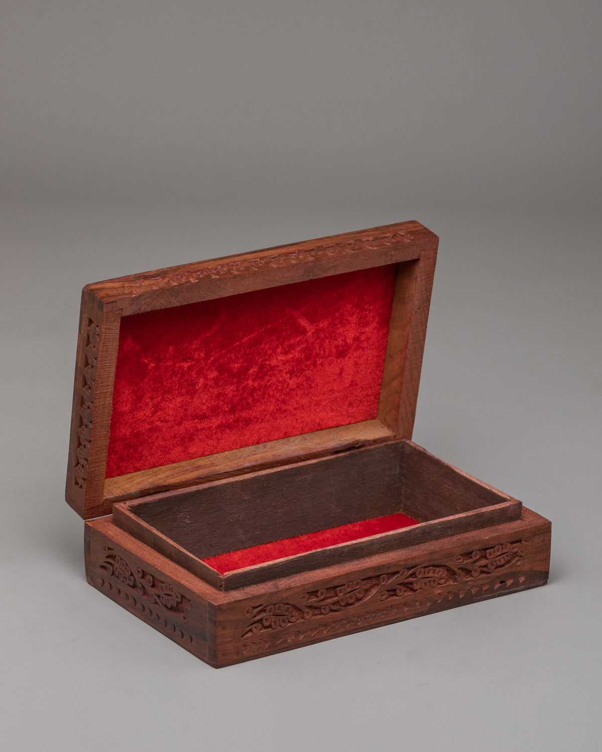 Buddhist Offering Treasure Box | Handcrafted Wooden Sacred Storage Box