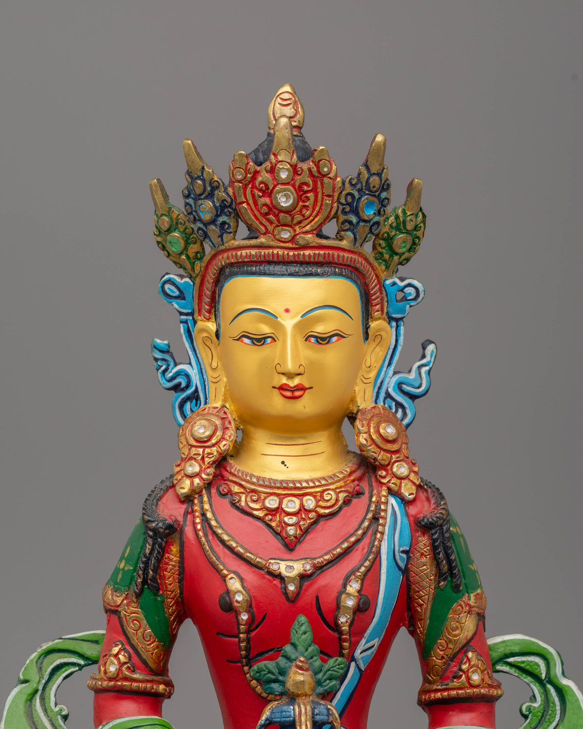 Handcrafted Sacred Amitayus Statue | Buddhist Deity of Longevity
