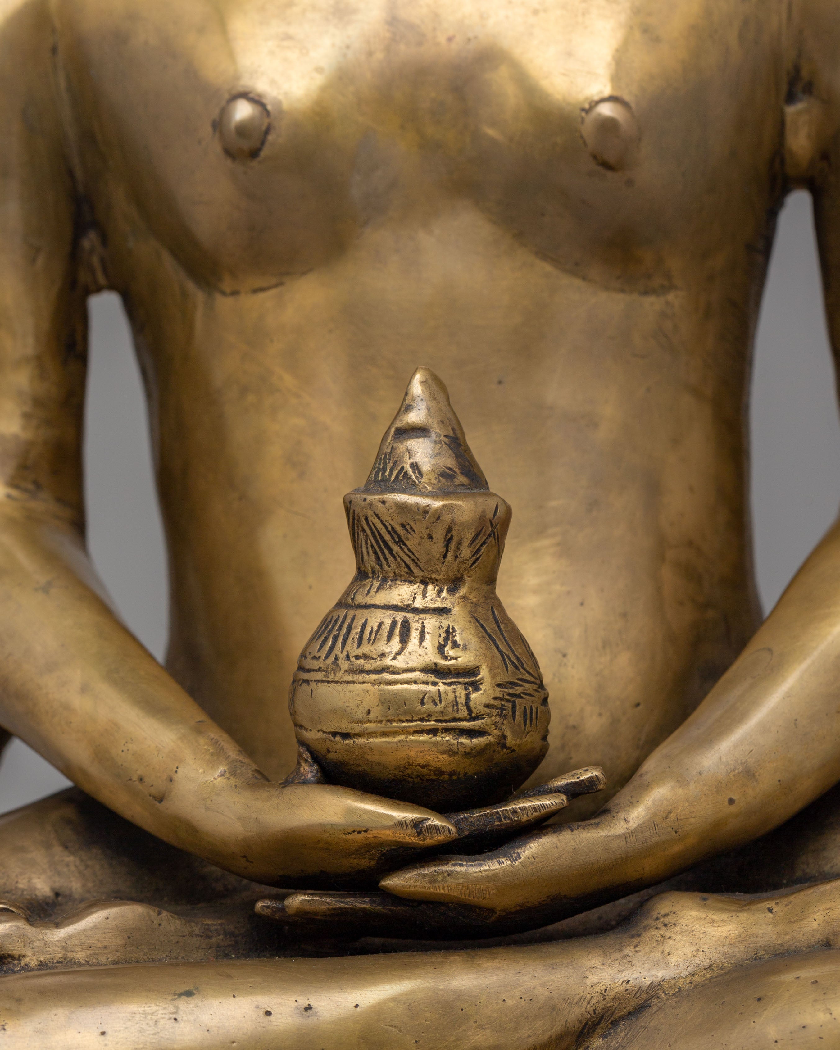 Handcrafted Nagarjuna Statue | Tibetan Buddhist Sculpture