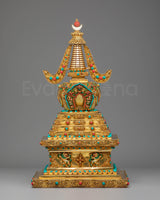 Traditional Tibetan Golden Stupa