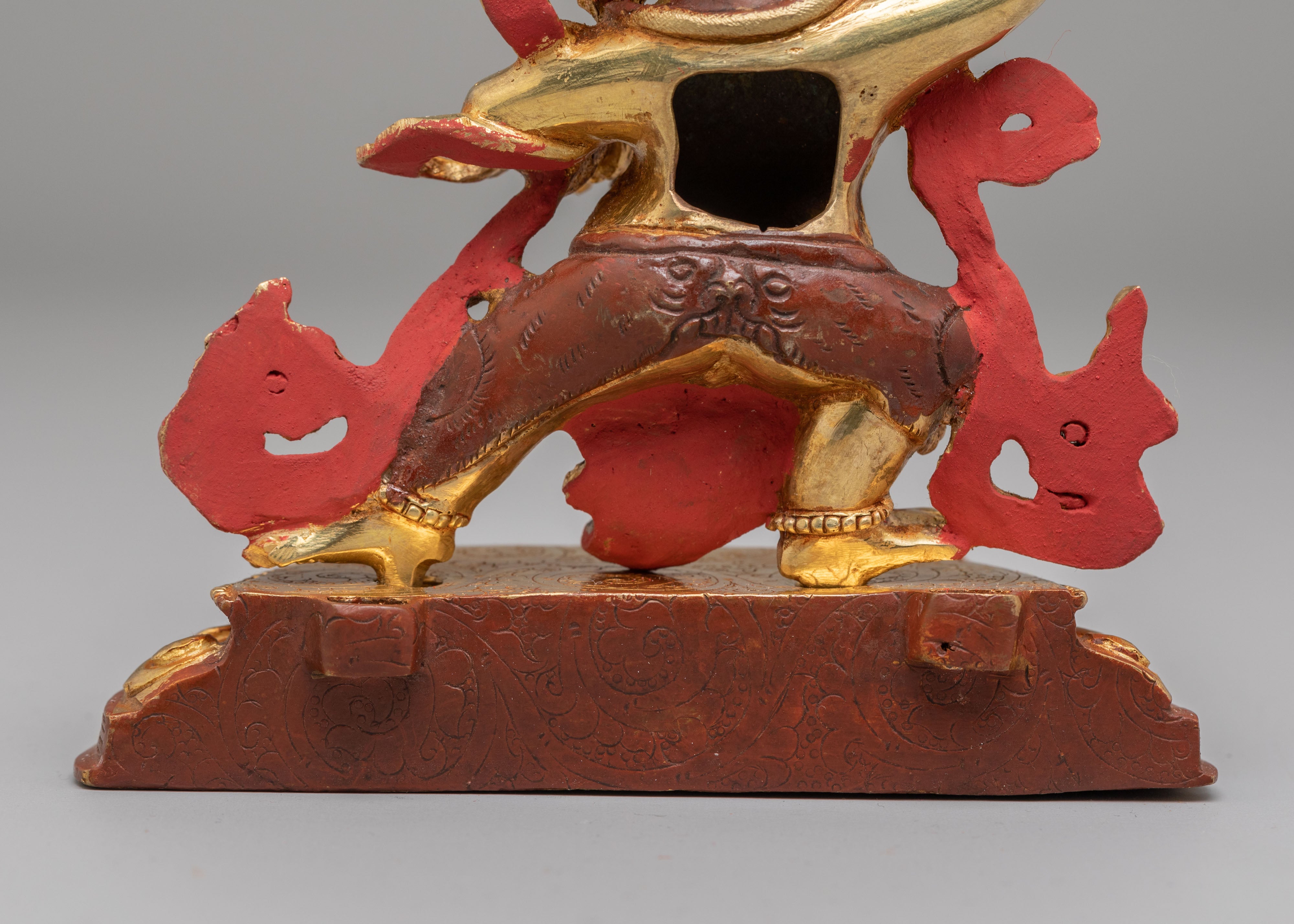 Sacred Vajrapani Spiritual Statue | Handcrafted Tibetan Protector Deity