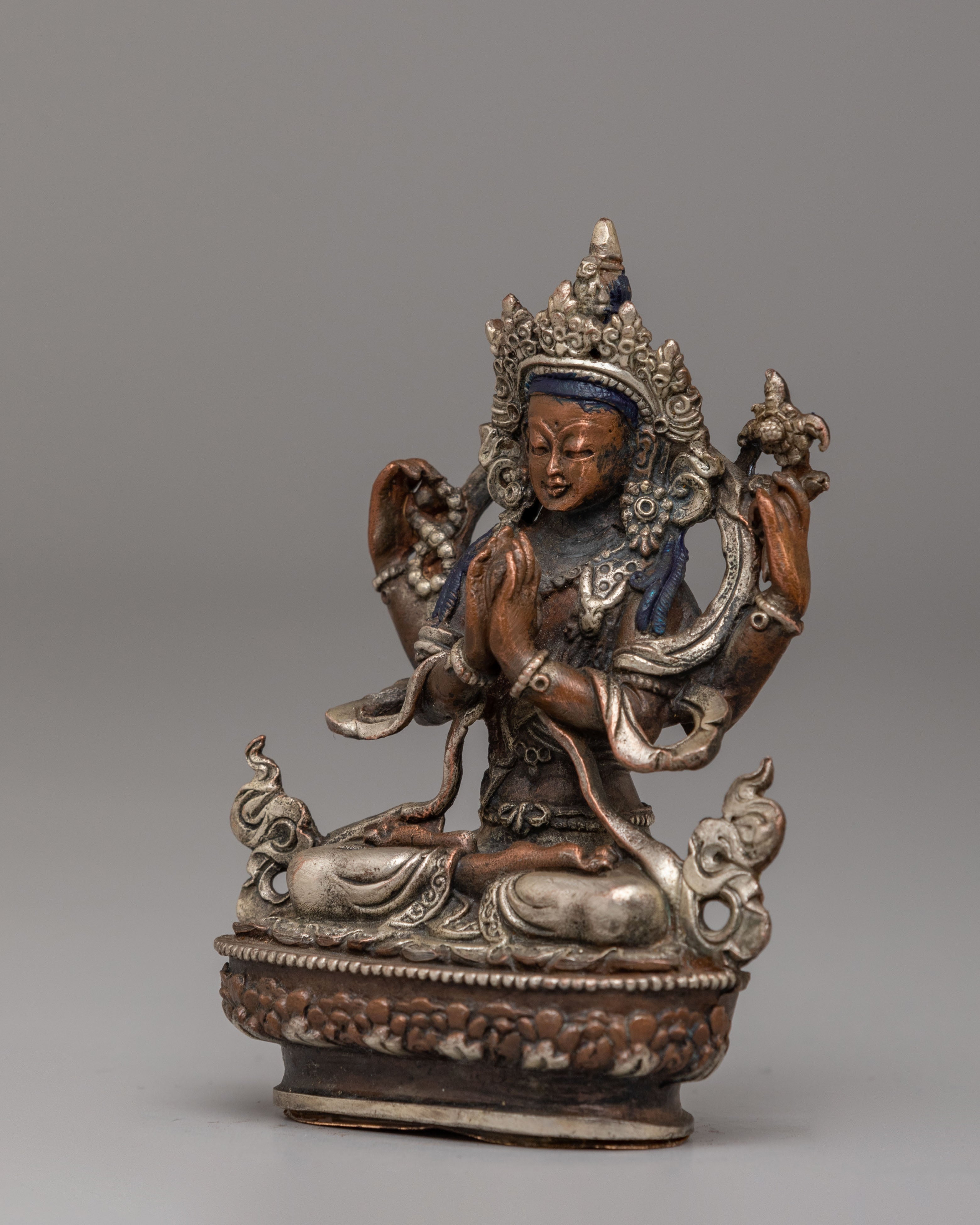 Tibetan Chenrezig Compassion Deity Statue | Bodhisattva Avalokiteshvara Figurine