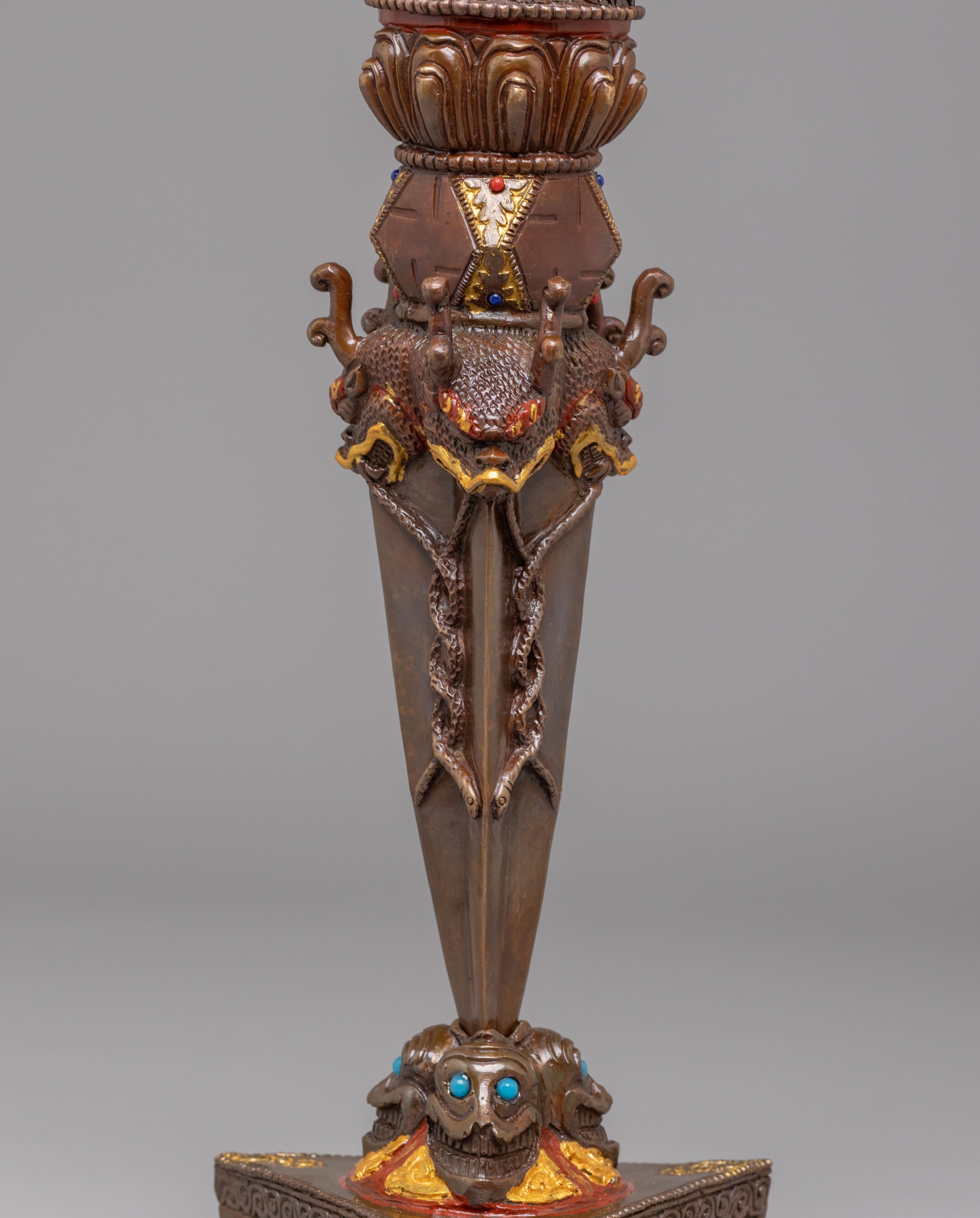 Sacred Ceremonial Phurba | Tibetan Wrathful Deity Dagger for Rituals