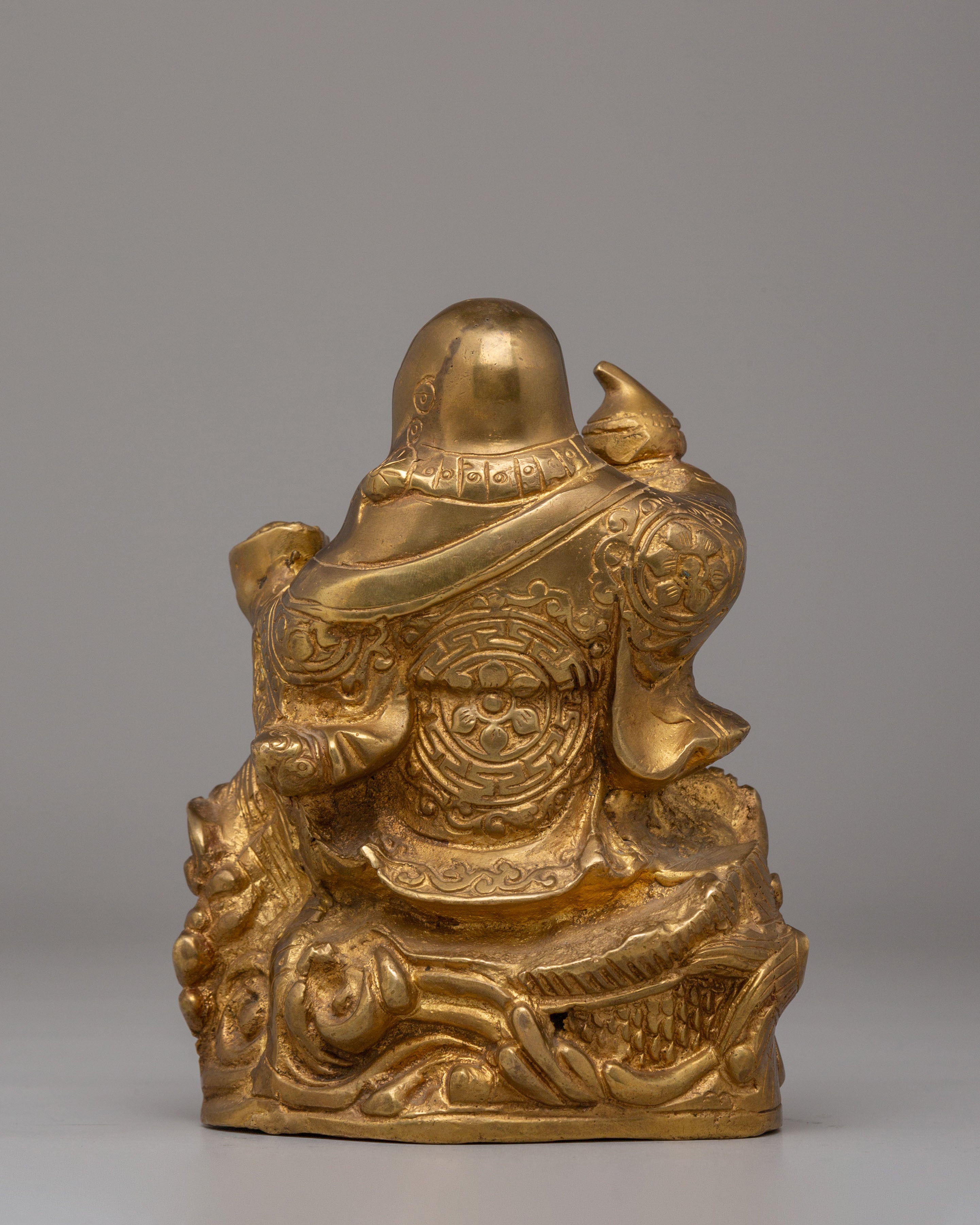 Handmade Laughing Buddha Statue | Brass Happy Buddha for Home Decor and Prosperity