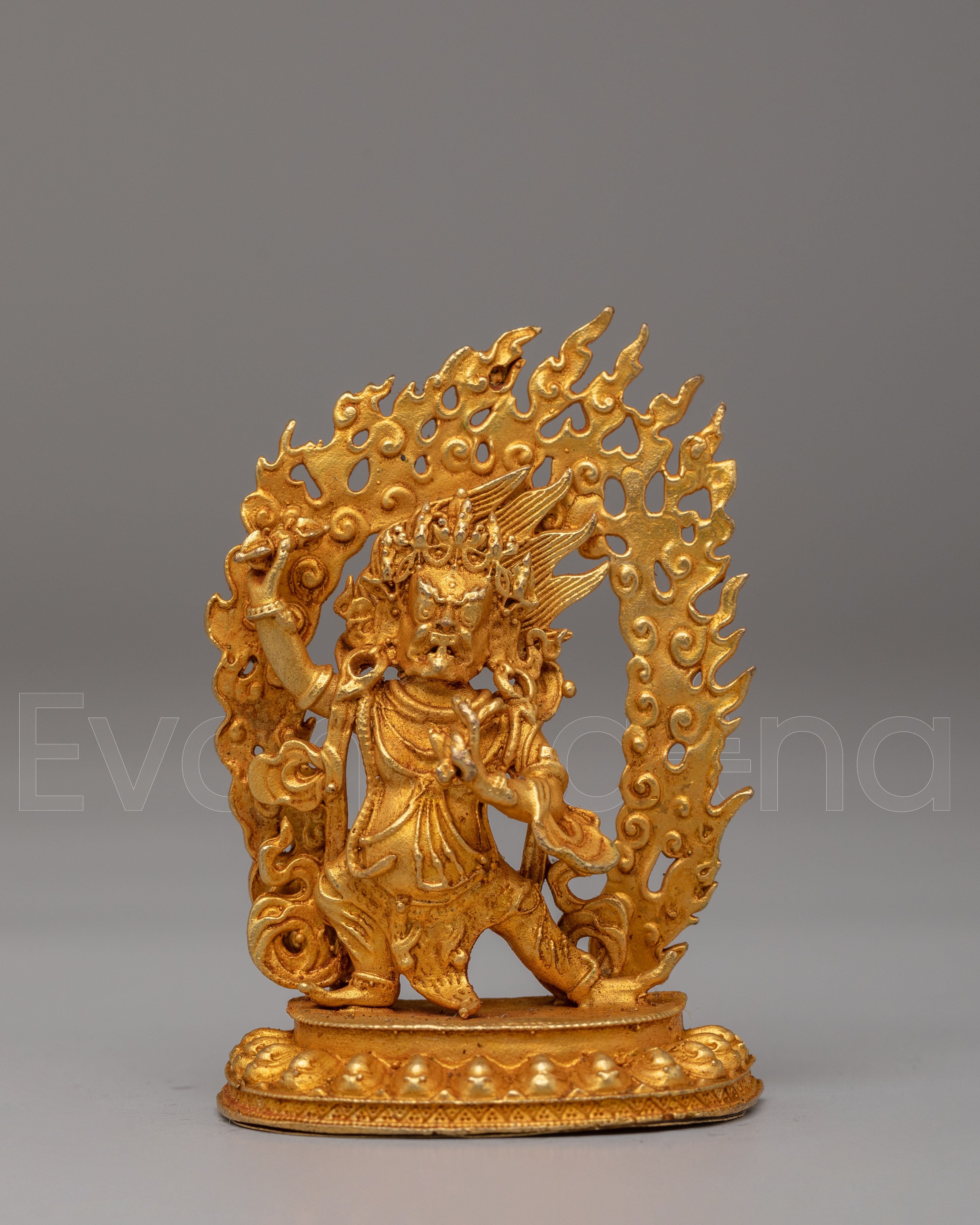 Tibetan Vajrapani Wrathful Deity Sculpture