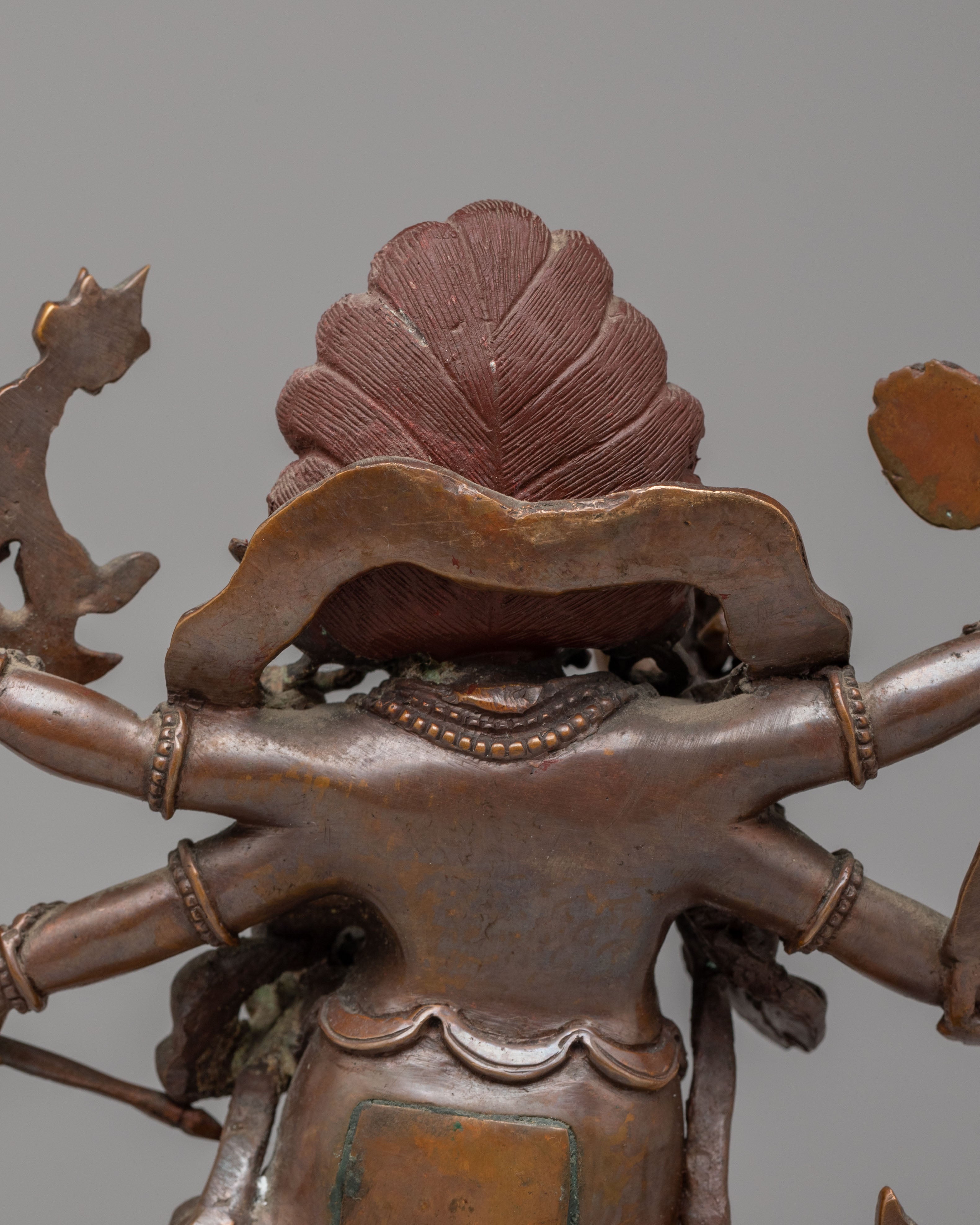 White Mahakala Protector Deity Statue | Symbol of Power and Protection