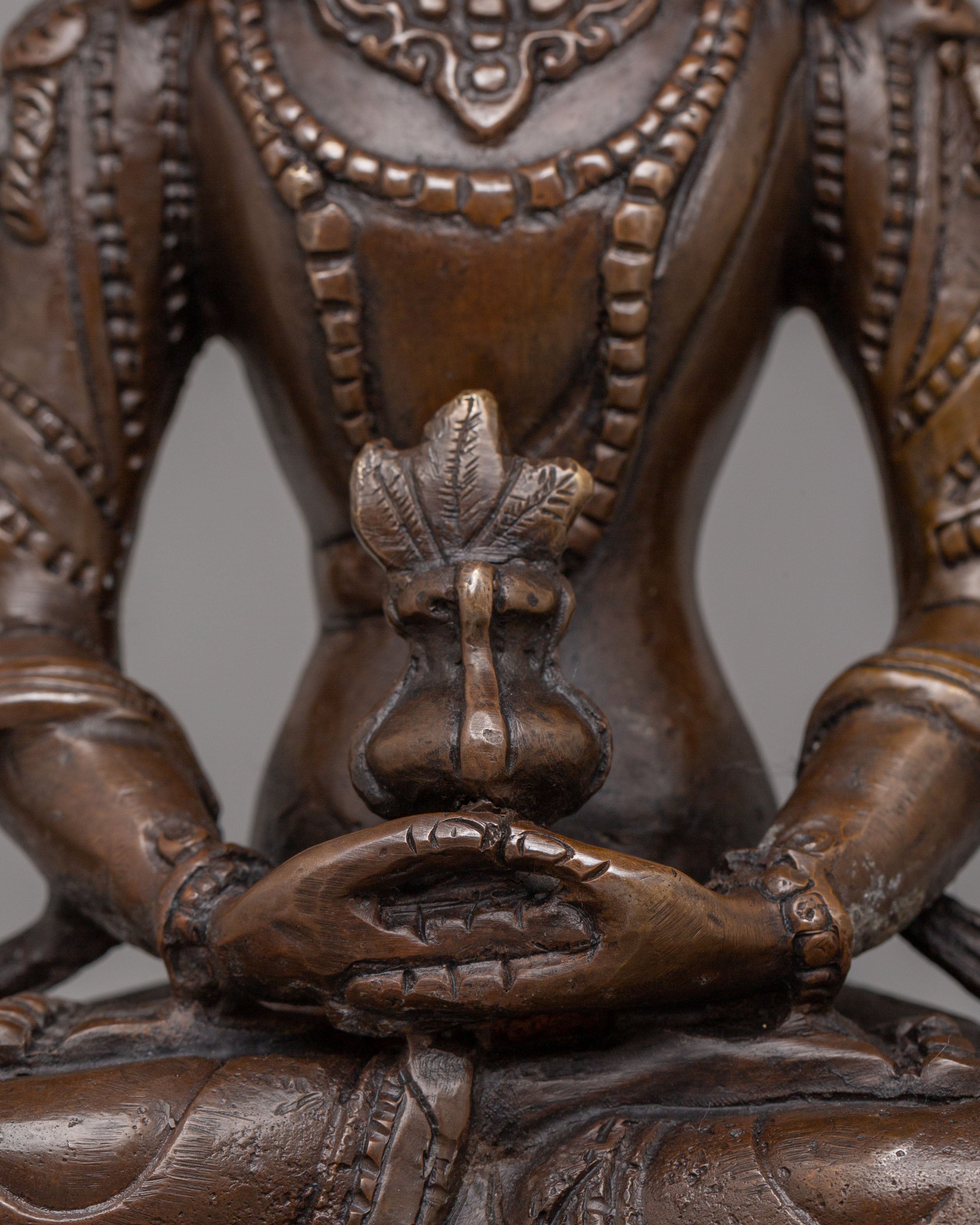 Amitayus Buddha Long Life Statue | Oxidized Copper Body Art
