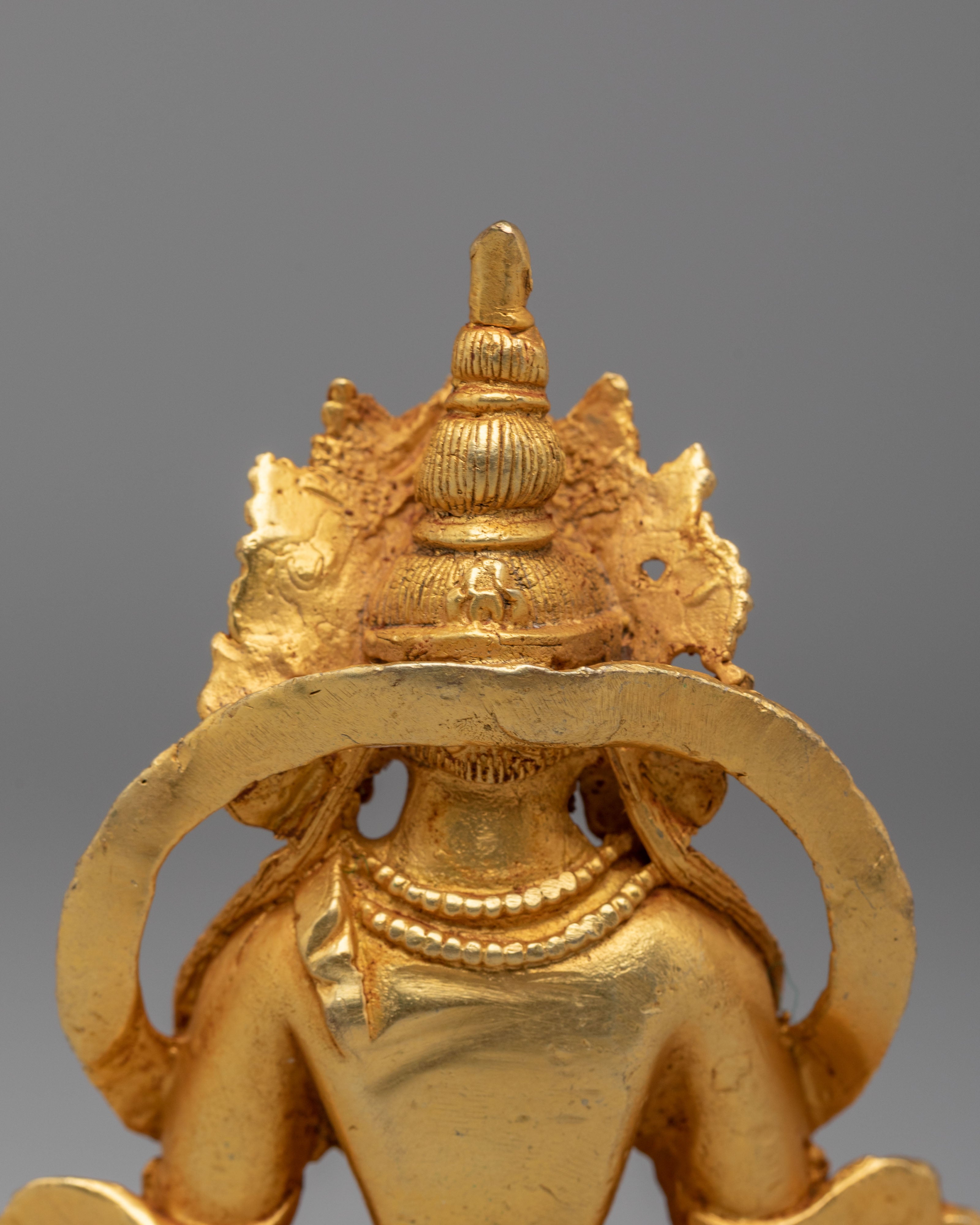 Sacred Amitayus Long Life Buddha Statue | Handmade Tibetan Sculpture