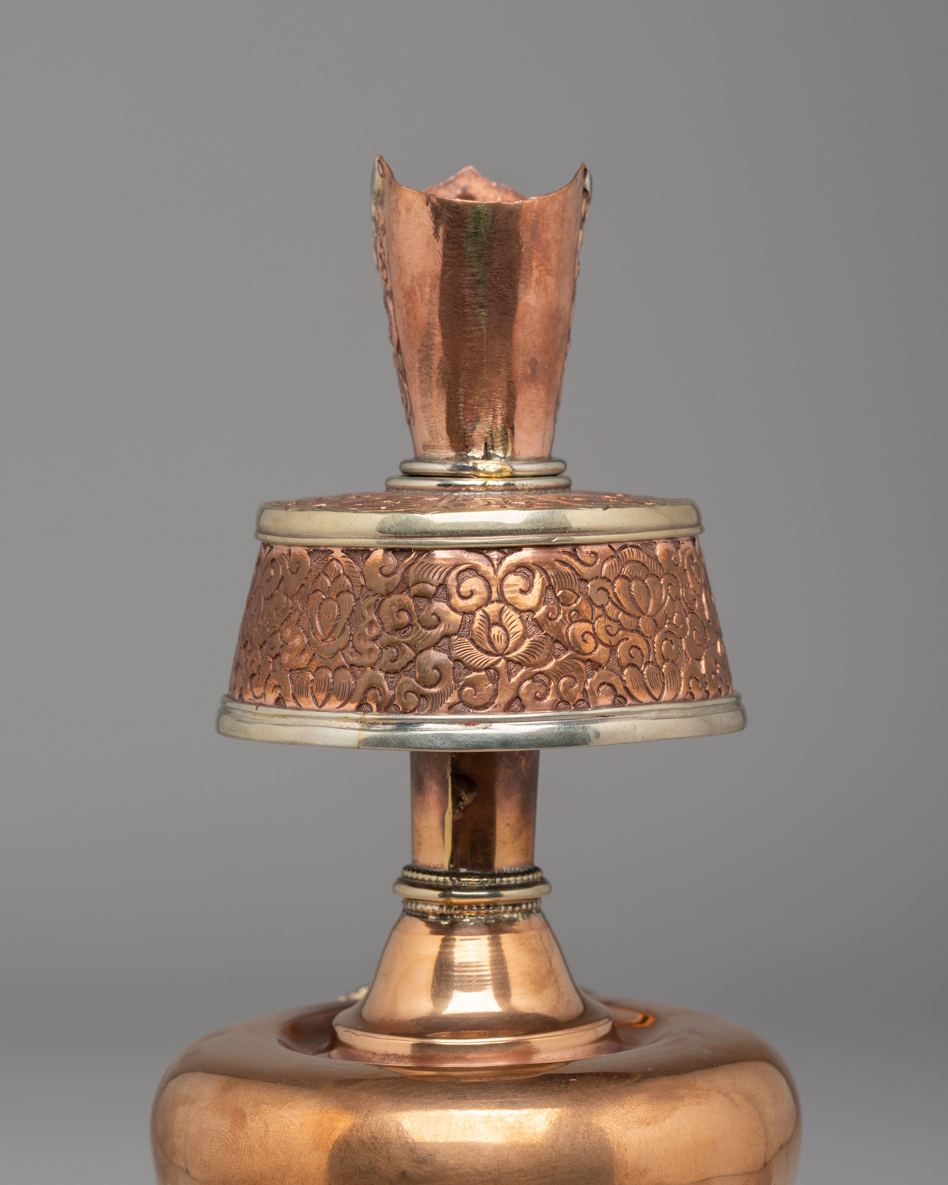 Buddhist Ritual Bhumba Set | Tibetan Copper Bhumba