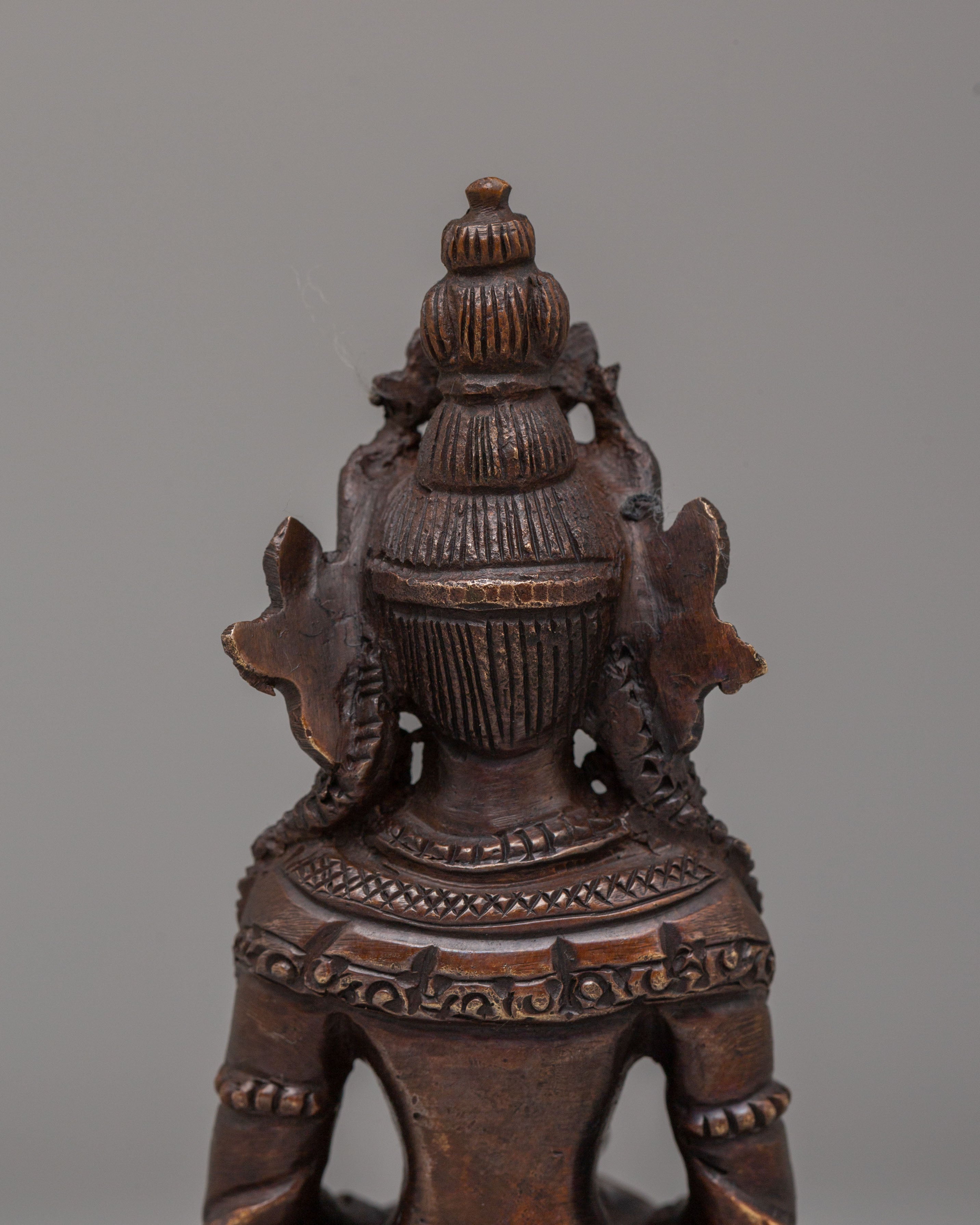 Sacred Tibetan Amitayus Buddha Statue | Symbol of Longevity