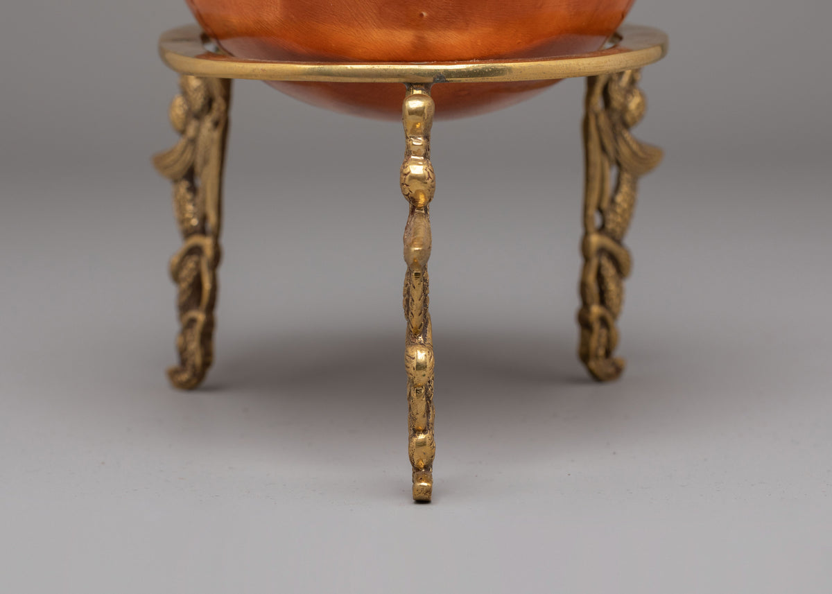 Handmade Kapala Ritual Cup with Stand | Tibetan Buddhist Ritual Bowl