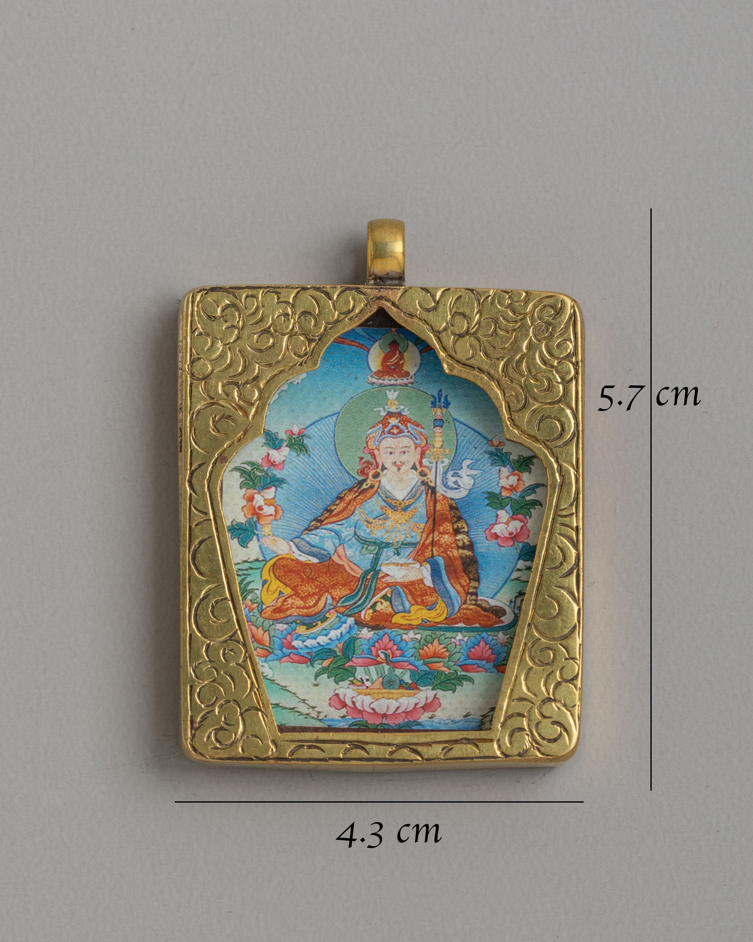Sacred Guru Rinpoche Locket | Protective Pendant