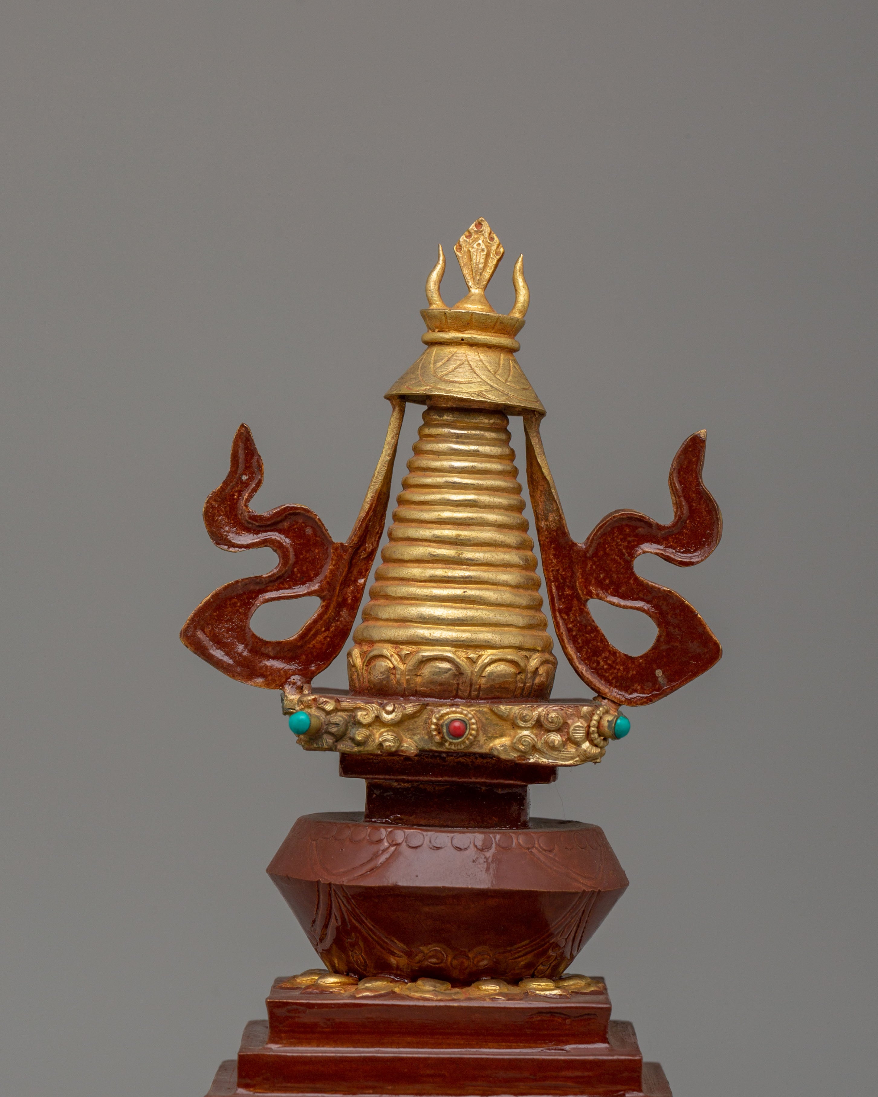 Handcrafted Sacred Altar Enlightenment Stupa | Symbol of Inner Peace