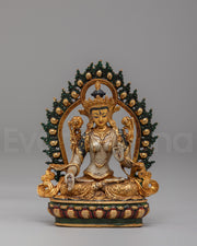 Spiritual White Tara Deity Statue